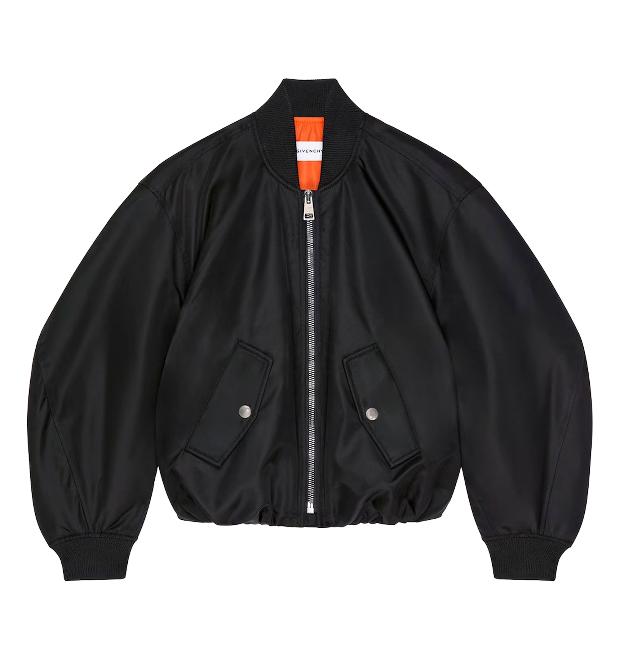 Cropped Cocoon bomber in nylon