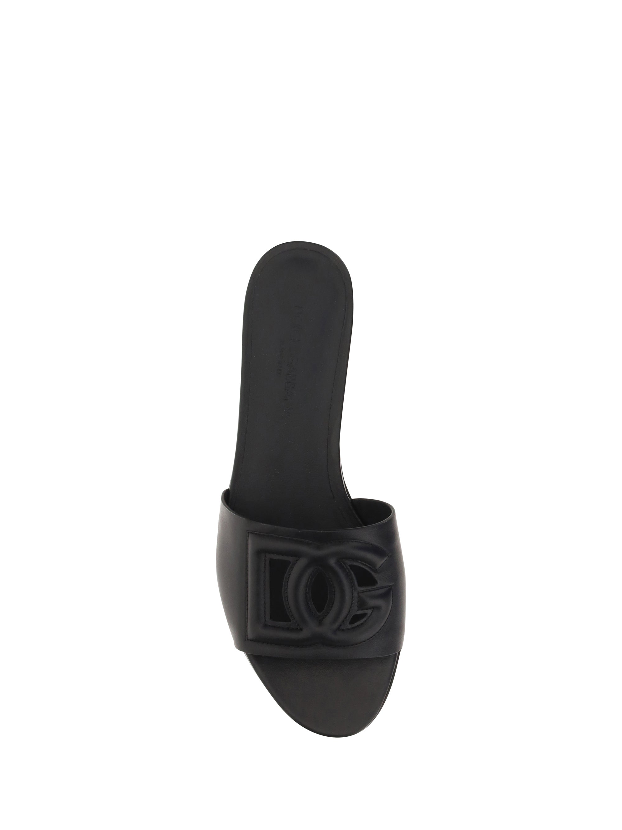 Calfskin Slides with DG Millennials Logo