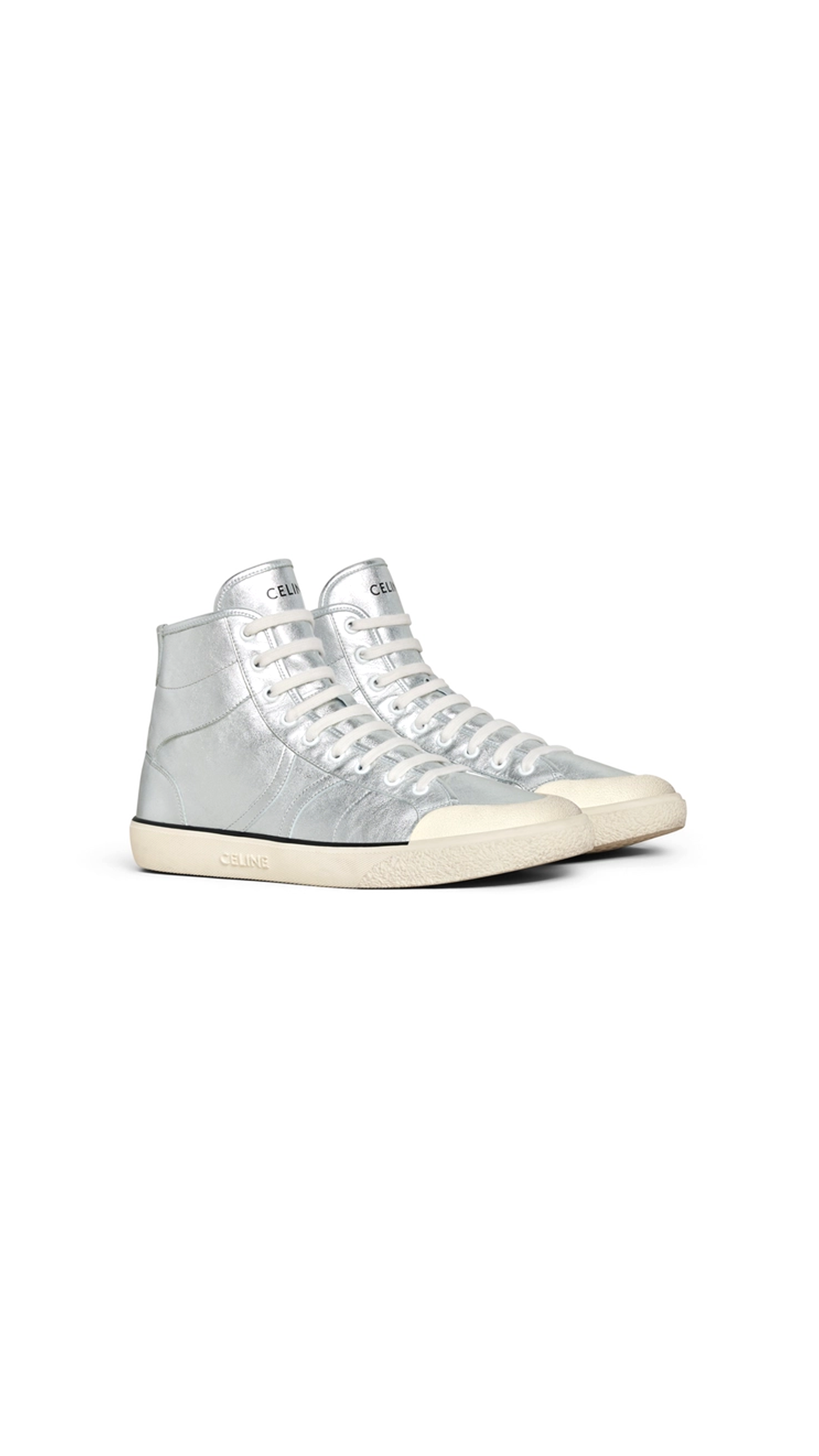 AS 02 Mid Low Lace Up Alan Sneakers - Silver