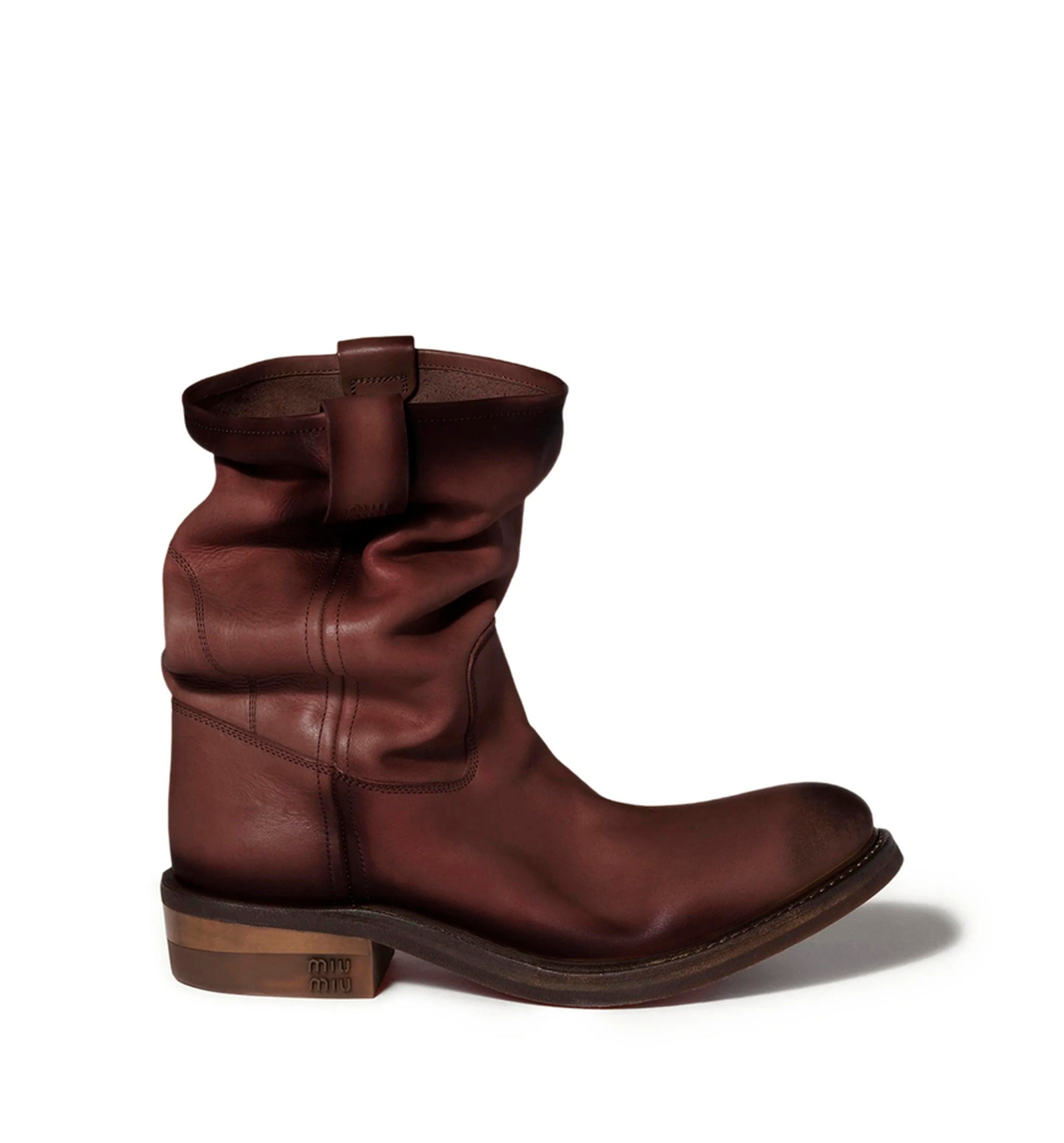 Foule leather booties