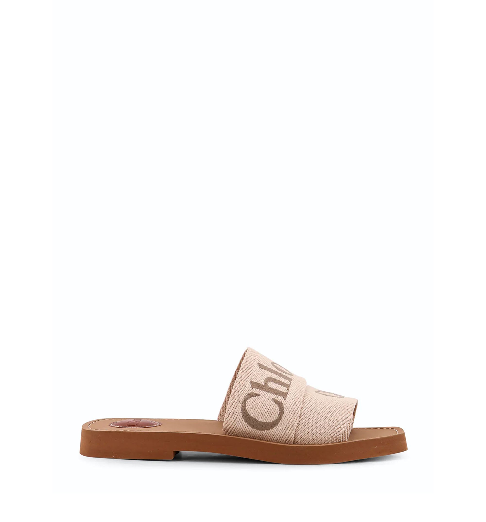 Woody linen sandals