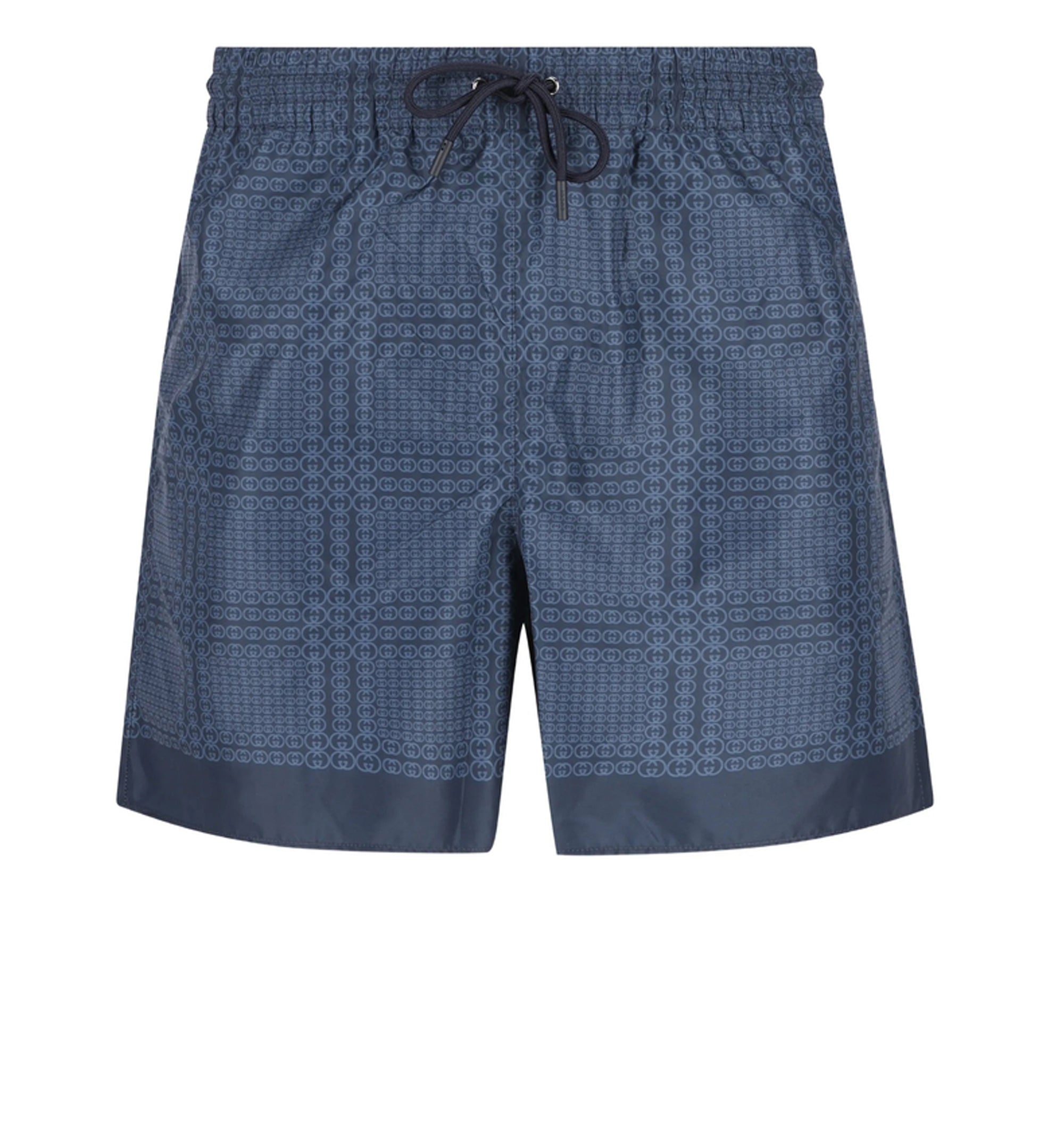 Printed Technical Poplin Swim Shorts