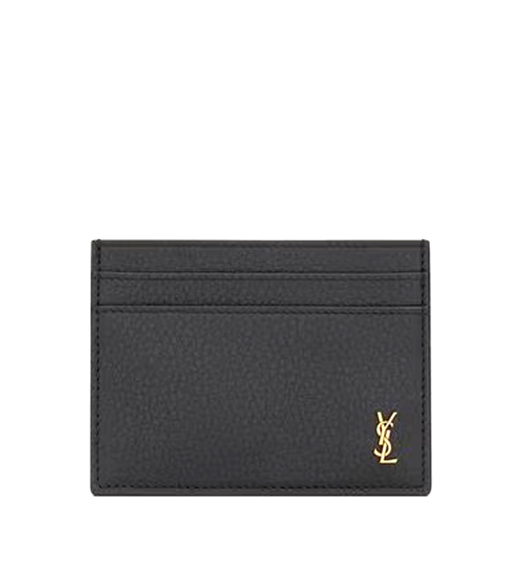Tiny Cassandre Card Case In Grained Leather