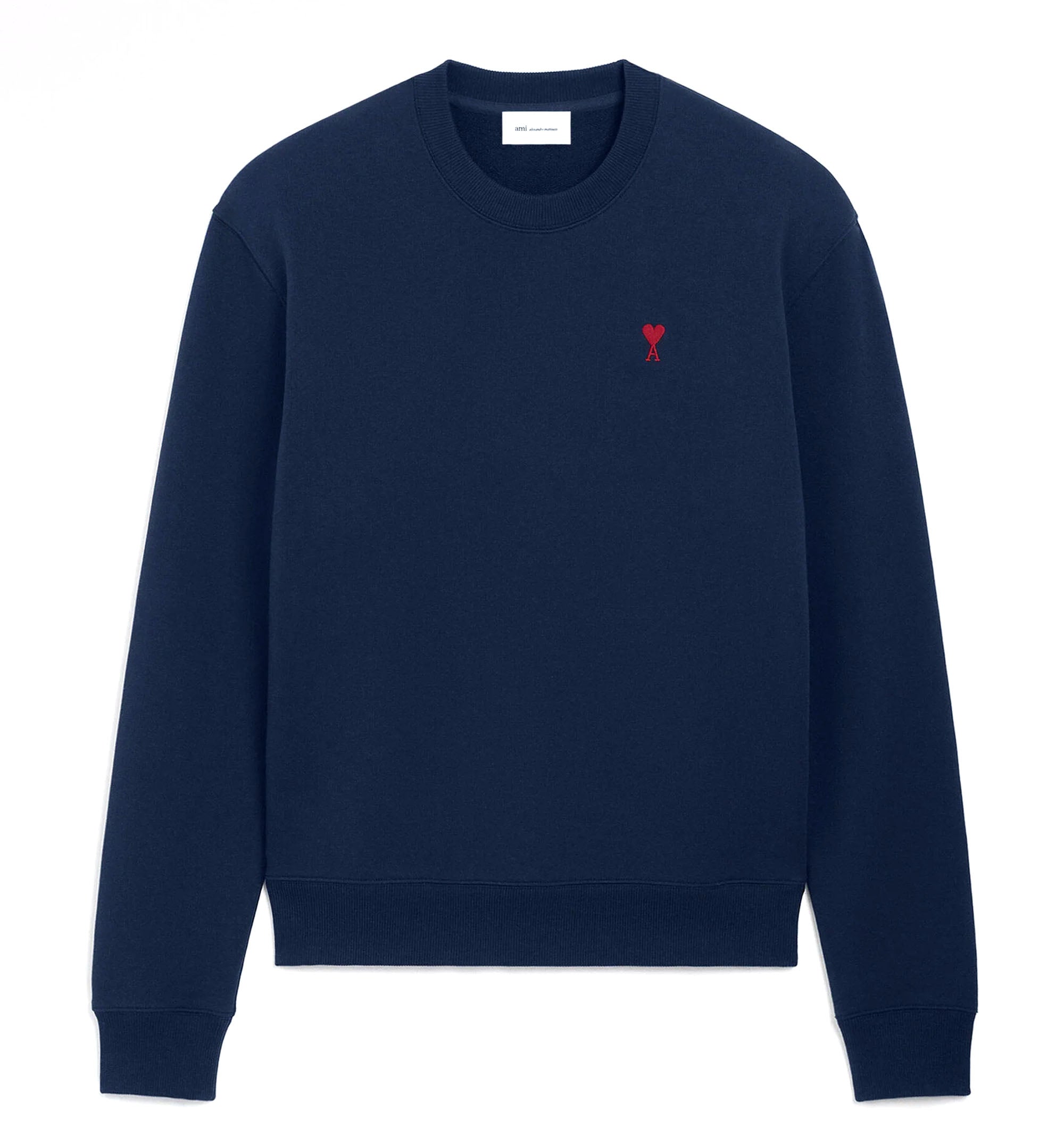 Blue cotton sweatshirt with Ami de Coeur