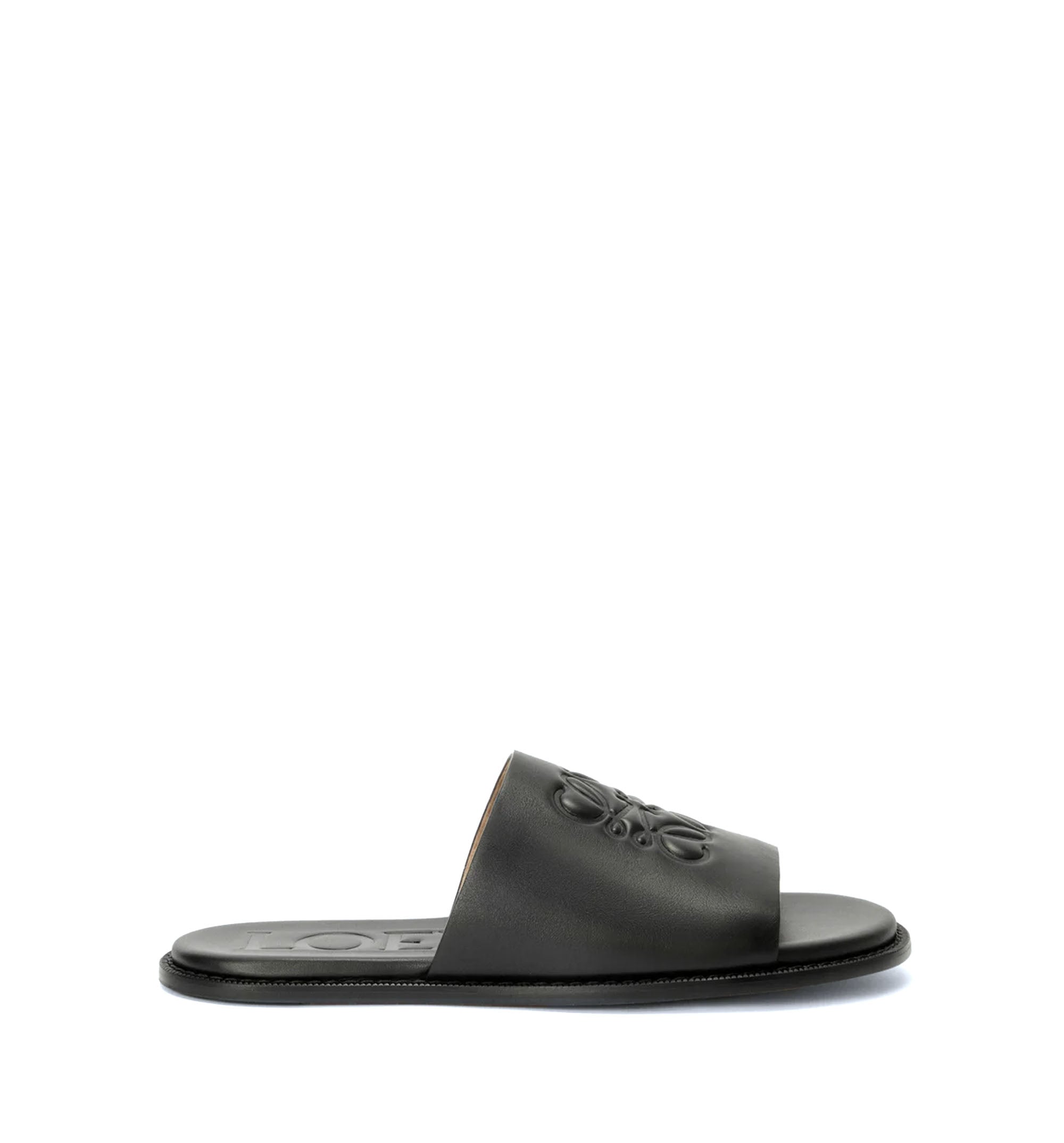 Flex Anagram slide in soft calfskin