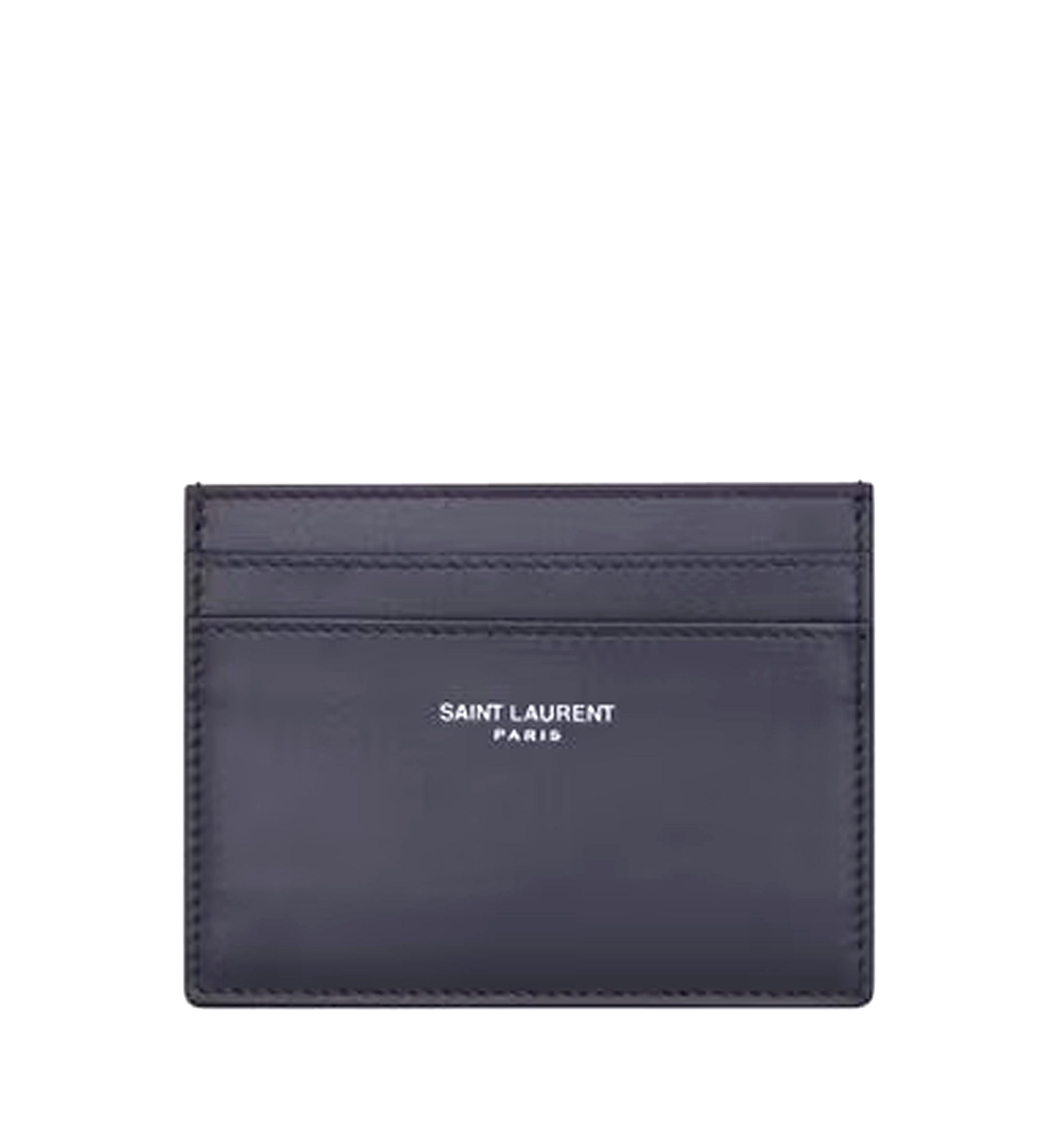 Saint Laurent Paris Card Case In Smooth Leather