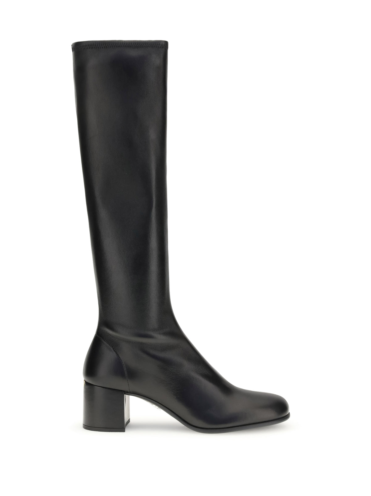 Stretch nappa leather boots
