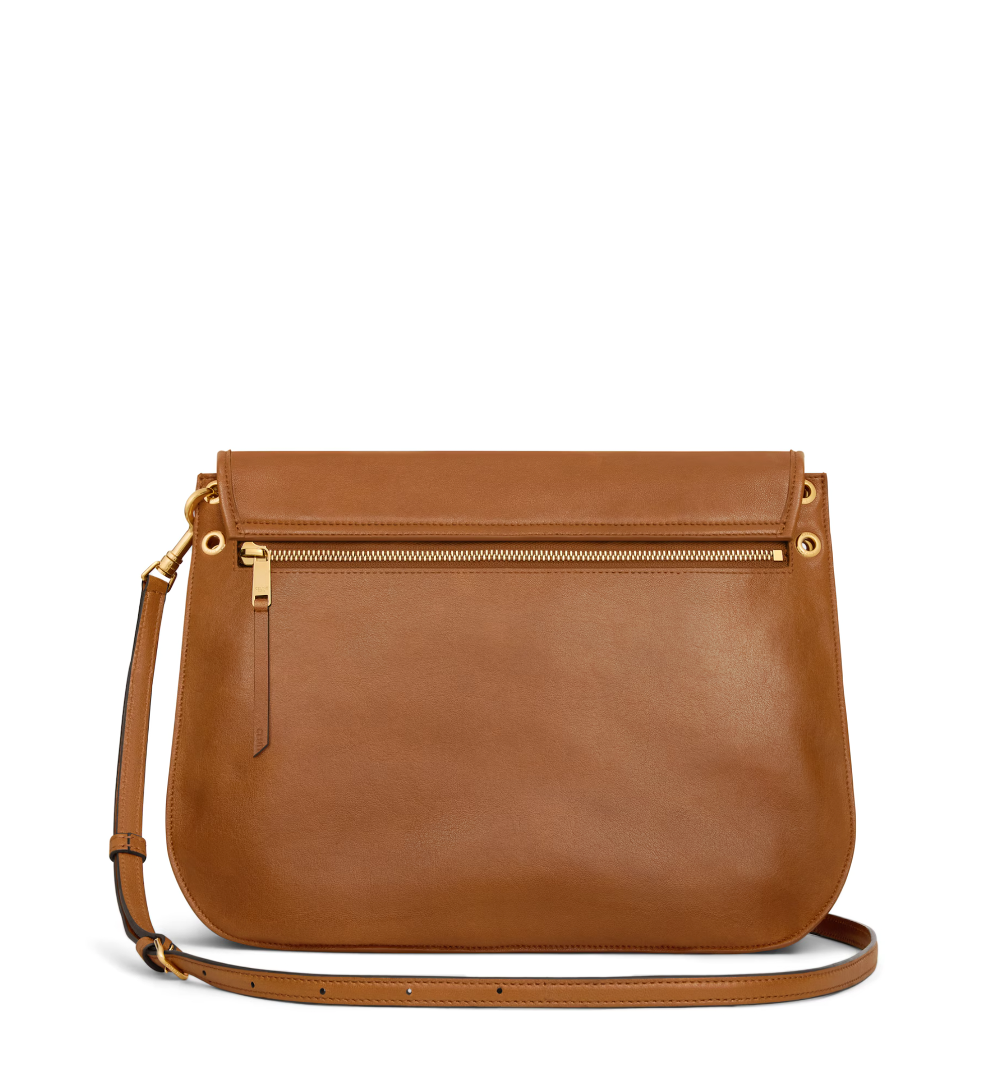 Besace Soft Triomphe in Supple Shiny Lambskin