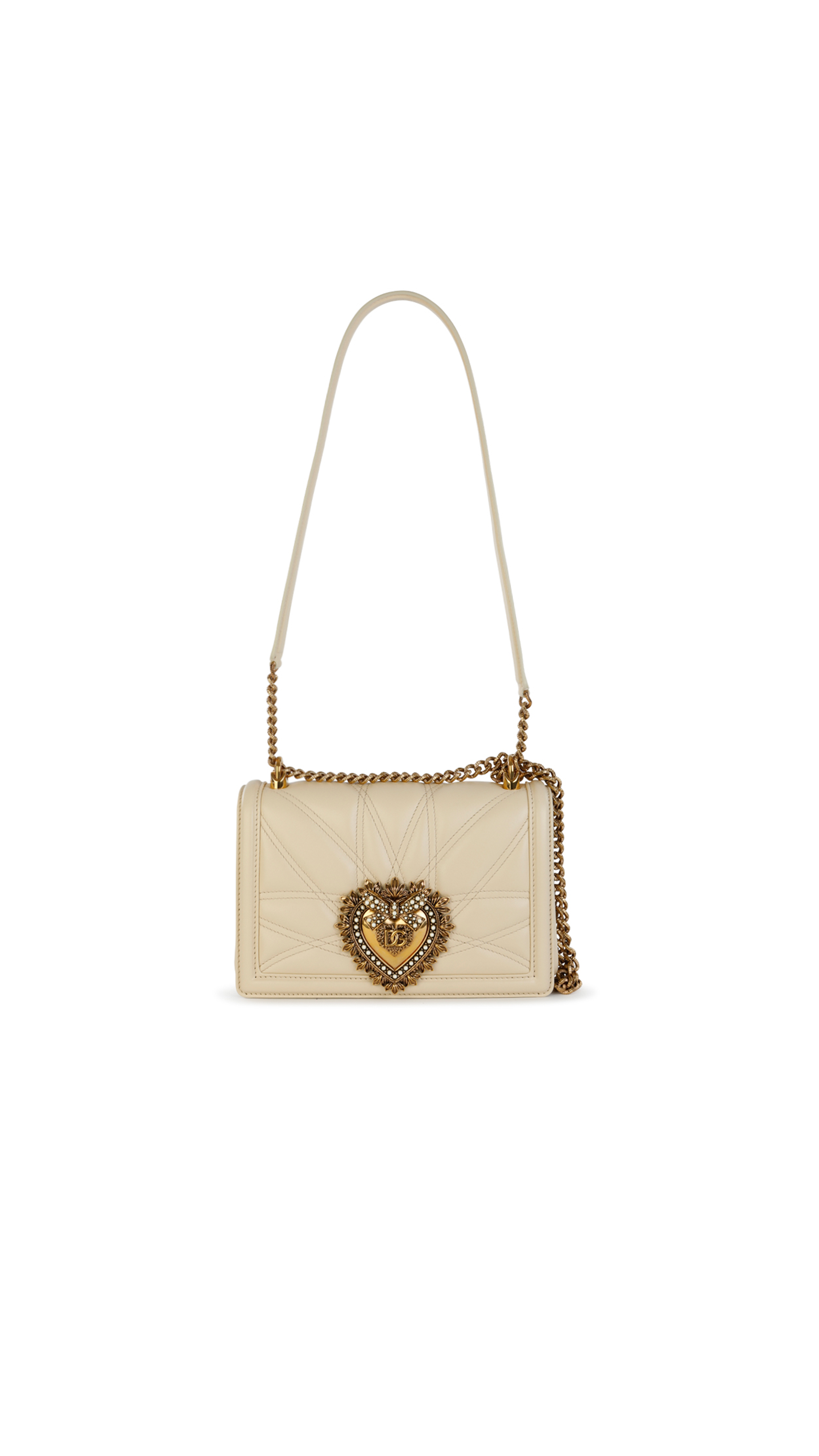 Medium Devotion Shoulder Bag - Cream