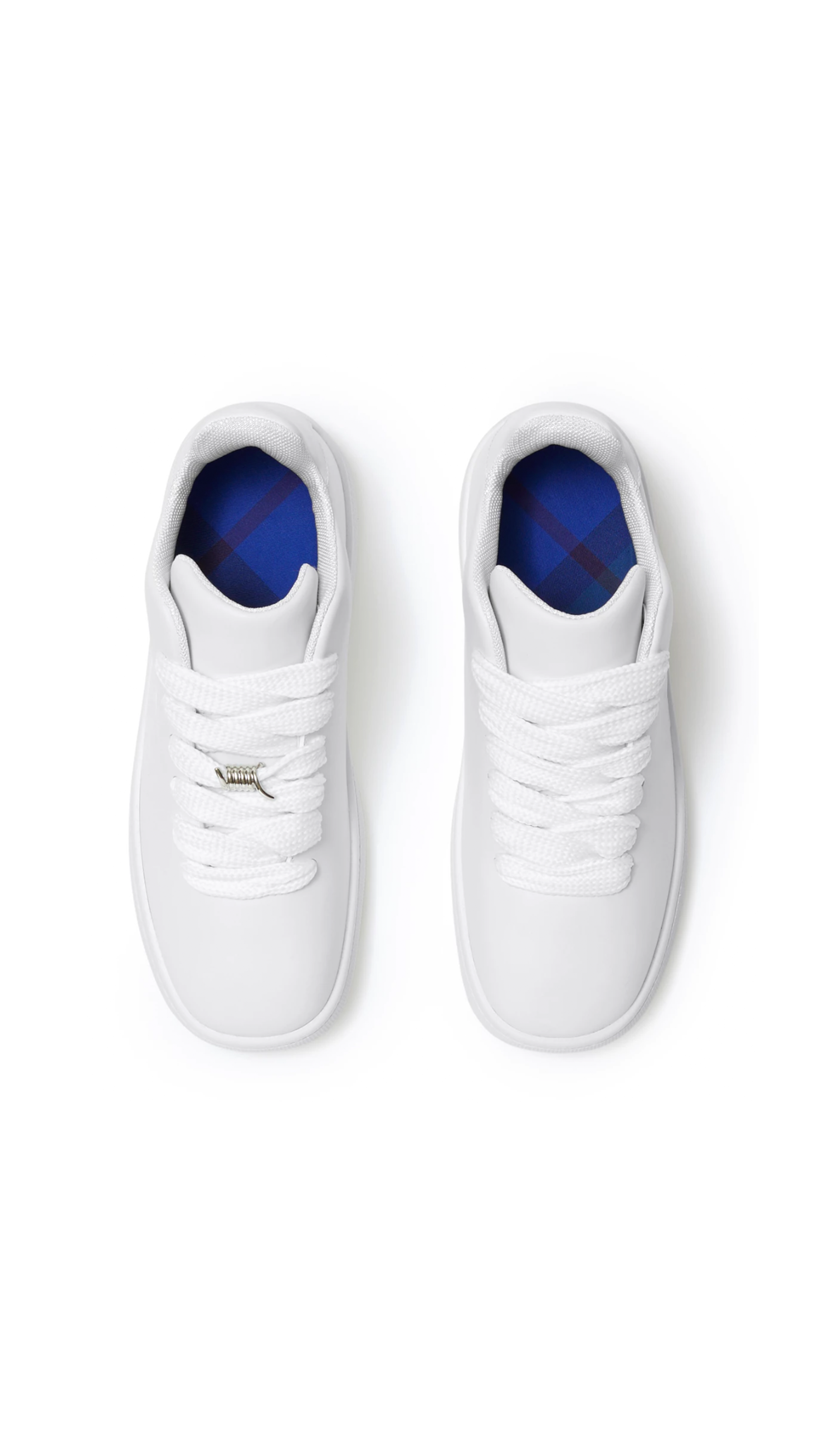 Leather Box Sneakers - White