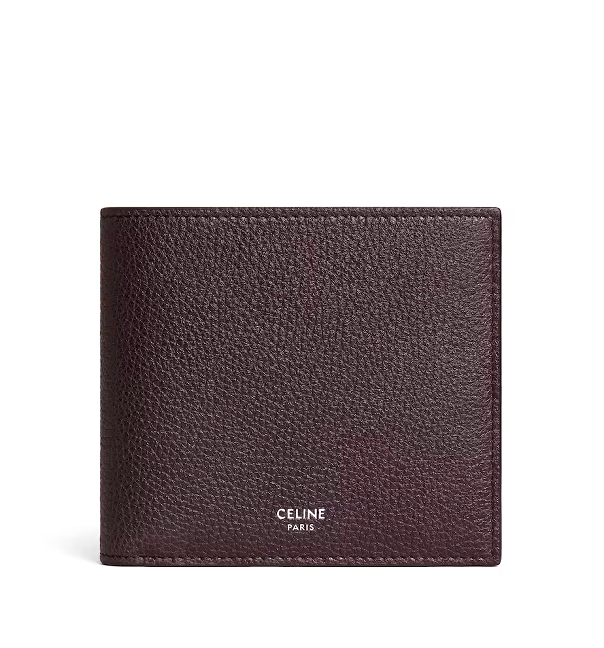 Bi-Fold Wallet In Grained Calfskin