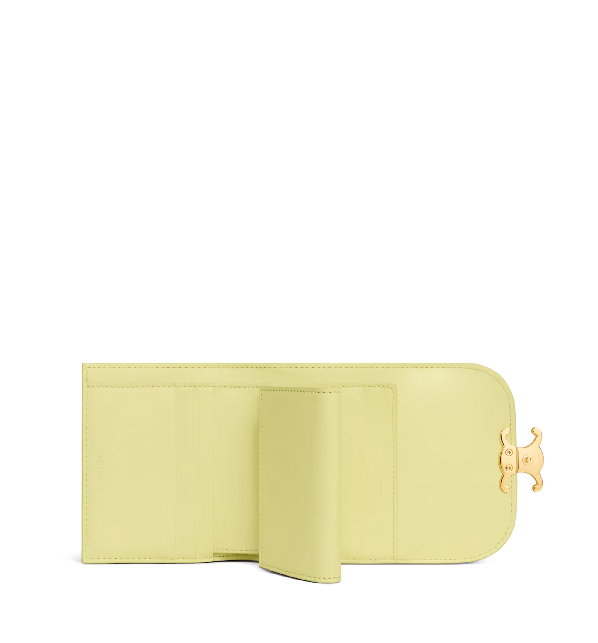 Small Flap Wallet Triomphe in Shiny calfskin