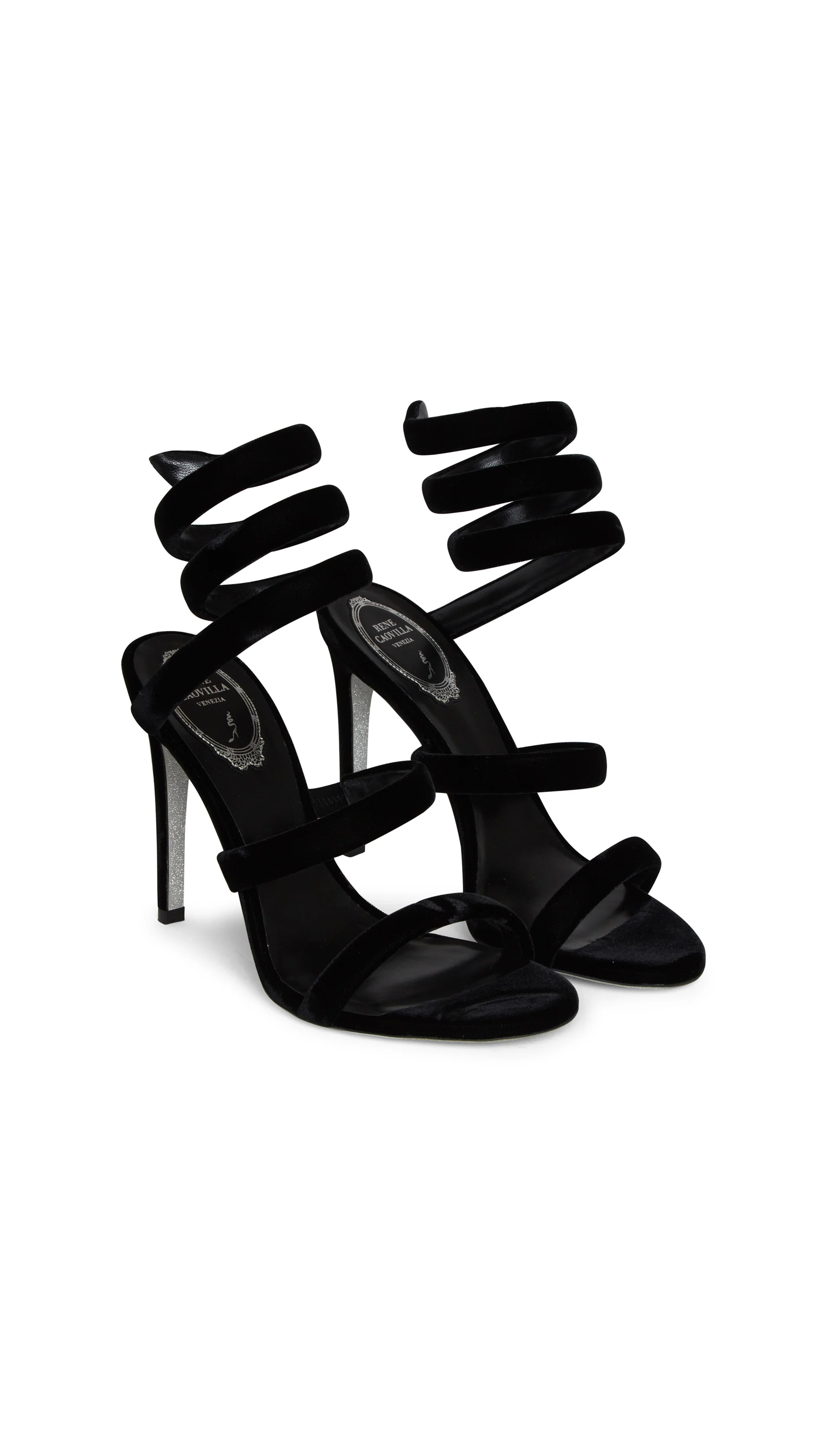 Cleo Suede Sandals - Black