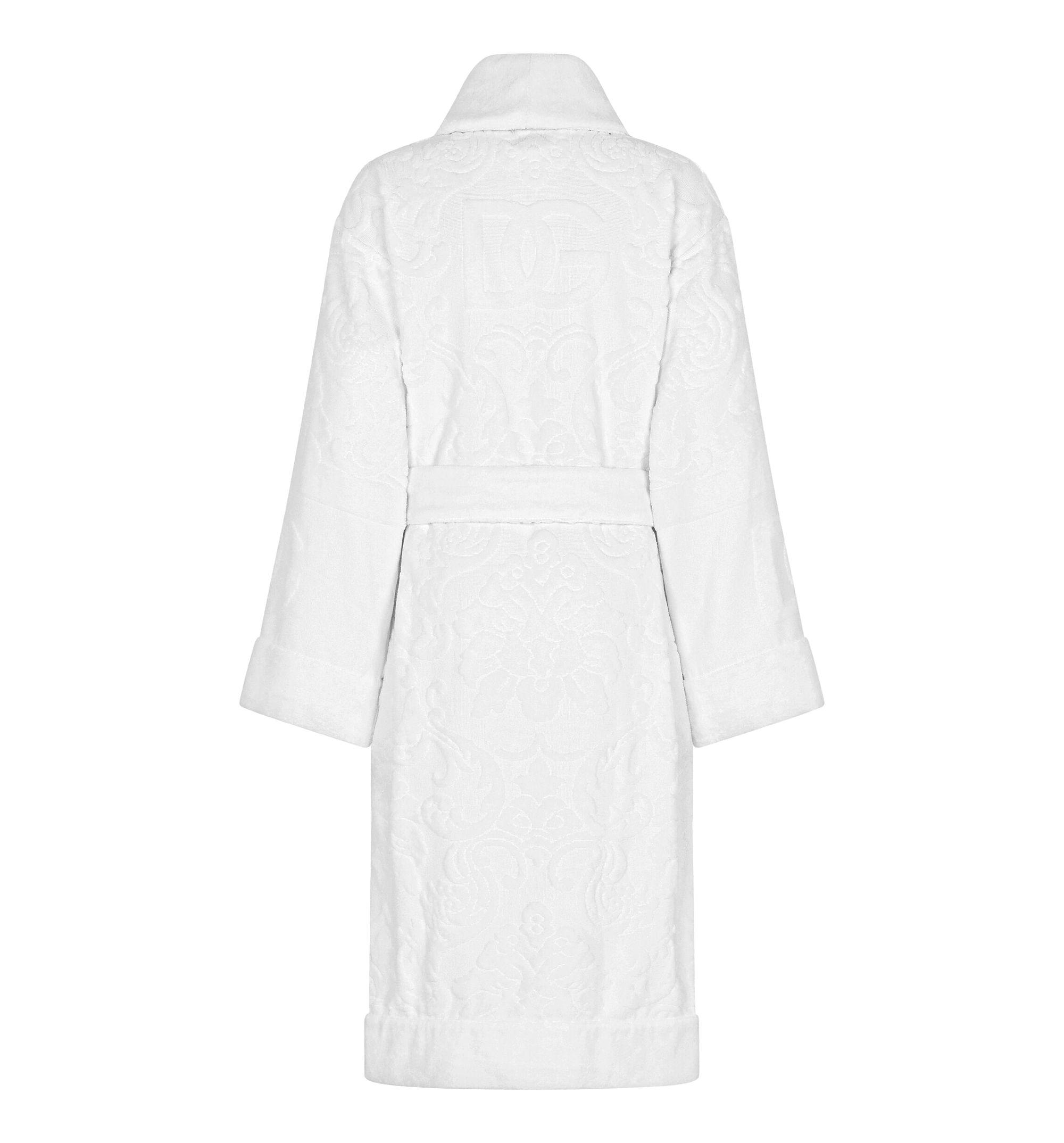 Bath Robe in Terry Cotton Jacquard