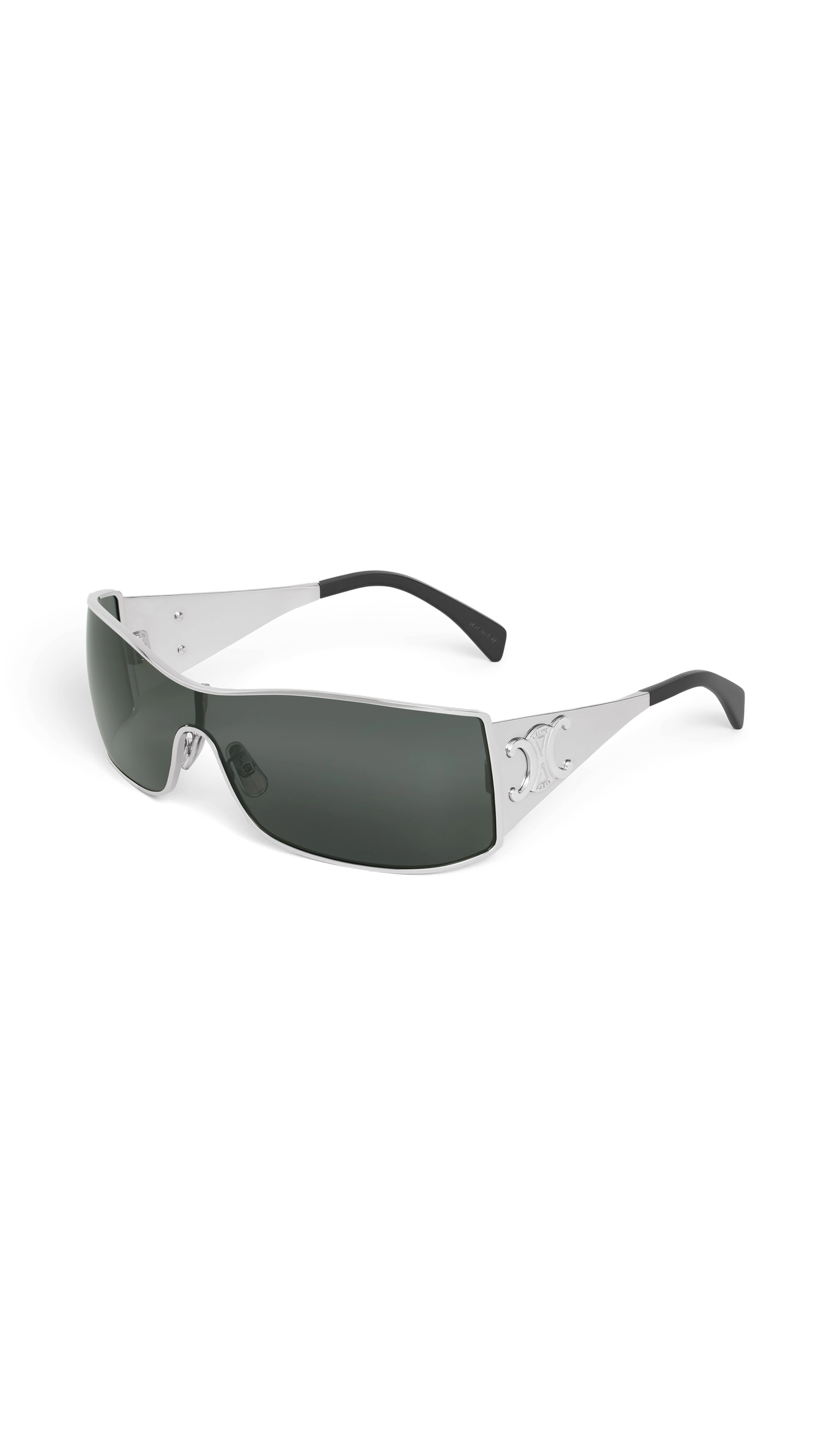 Triomphe Metal Racer Sunglasses - Silver