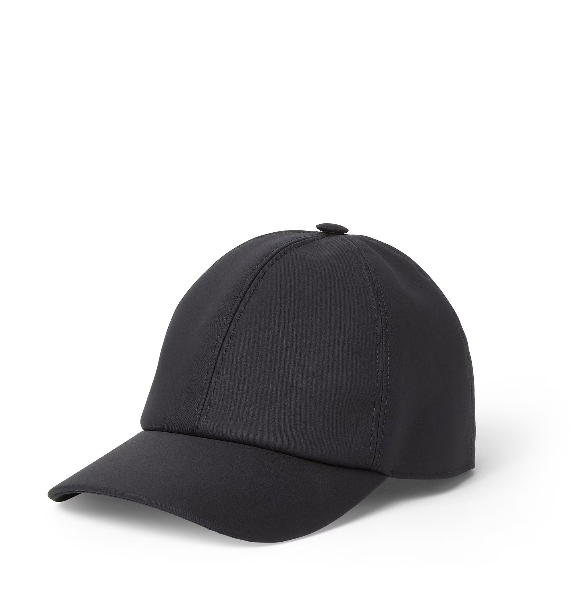 Baseball cap in black cotton