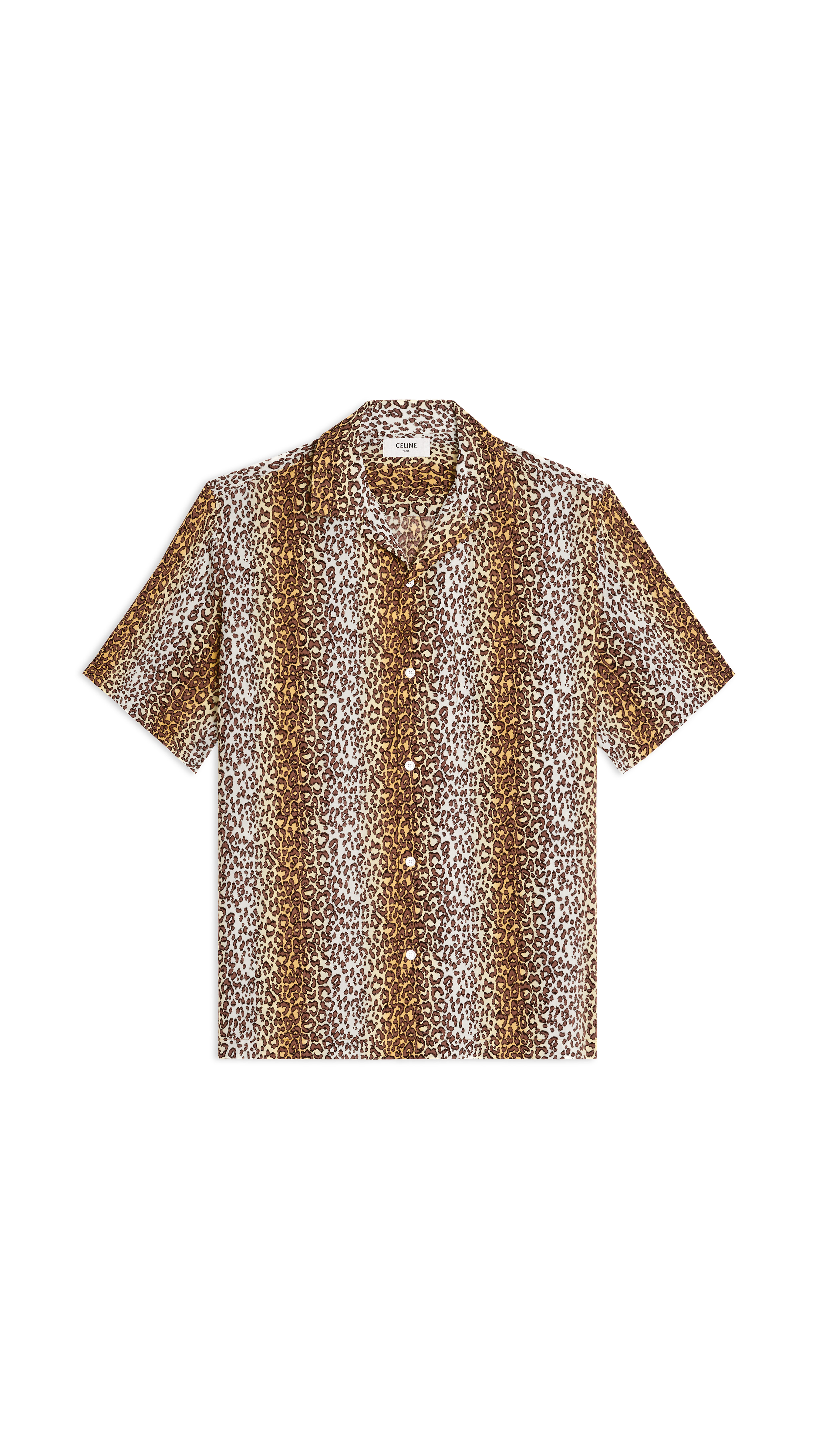 Leopard Shirt in Print Viscose - Leopard