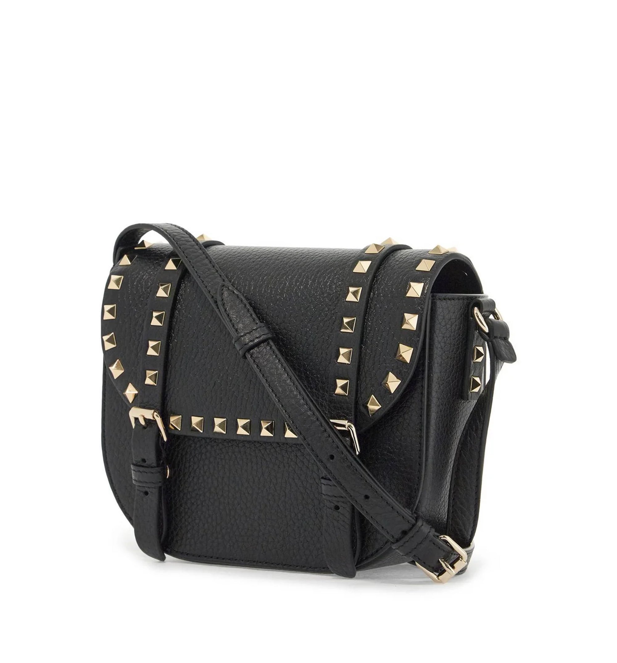 Rockstud Foldover Top Shoulder Bag