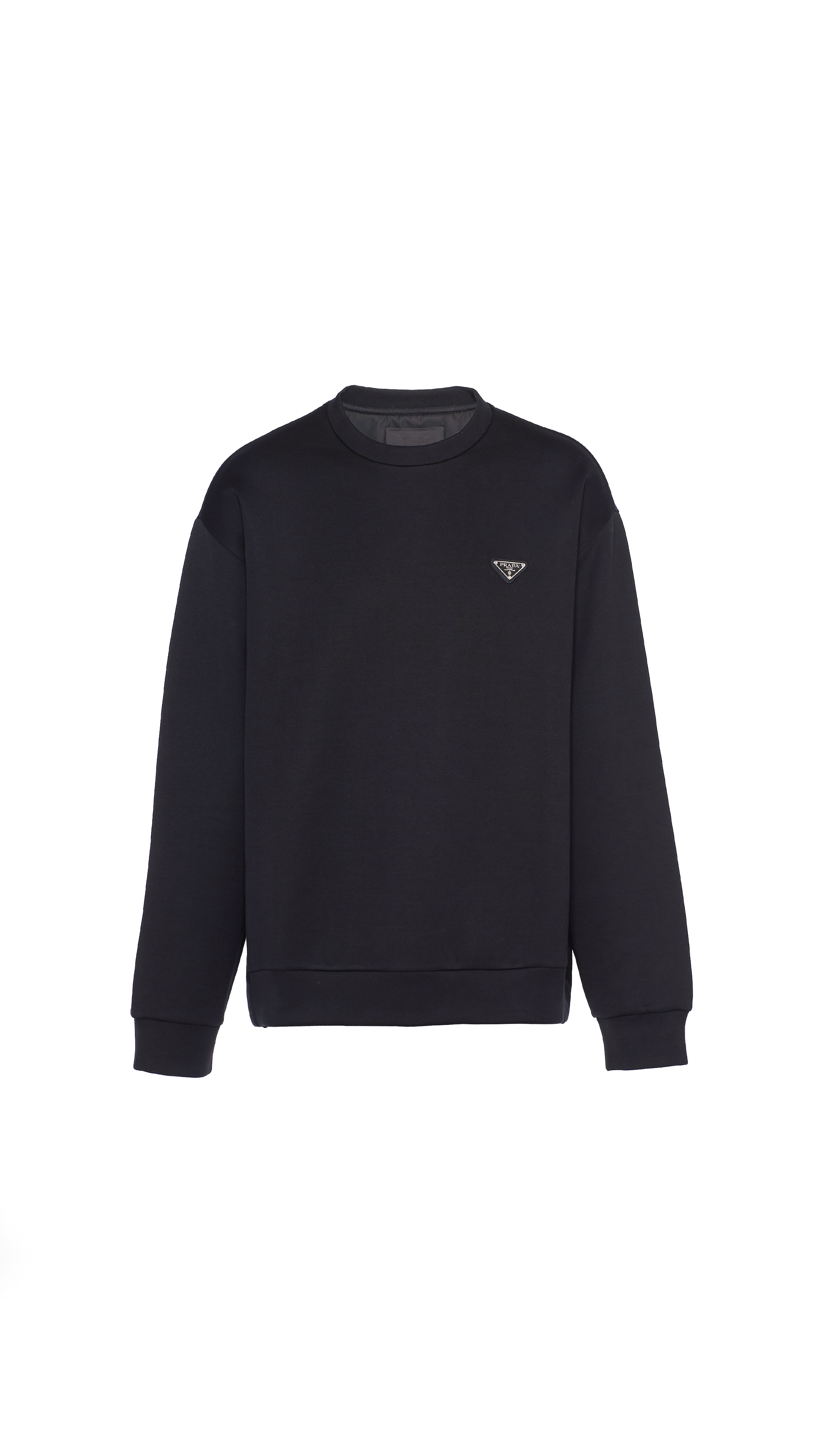 Sweatshirt in Technical Cotton - Black