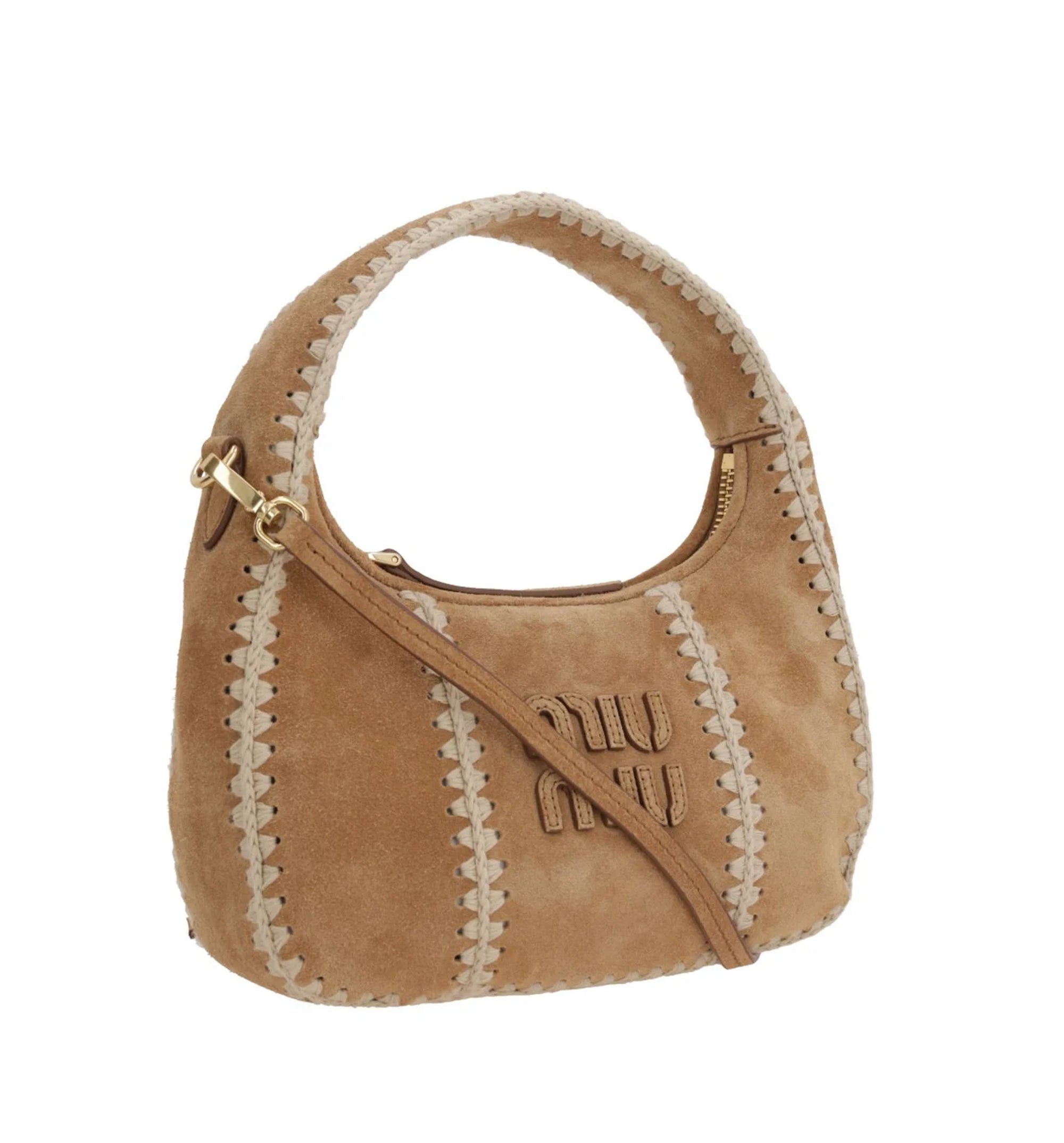 Logo-Detailed Zipped Hobo Bag