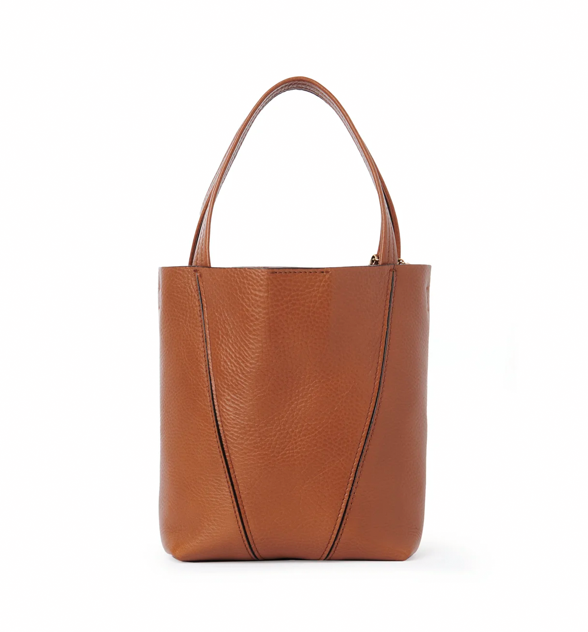 Small Chloé Spin Tote Bag in Grained Leather
