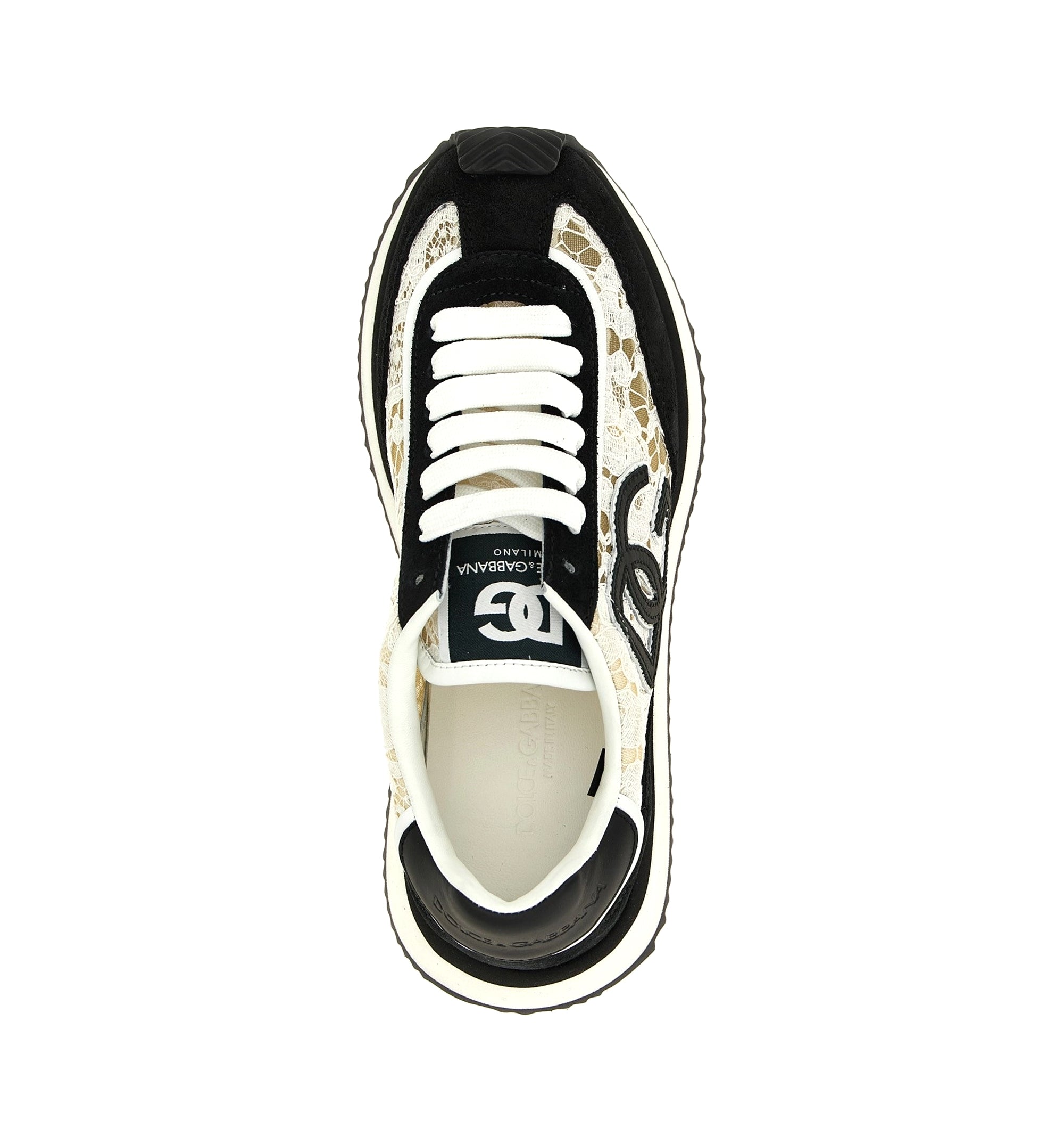 DG Cushion Sneakers In Calfskin And Fabric