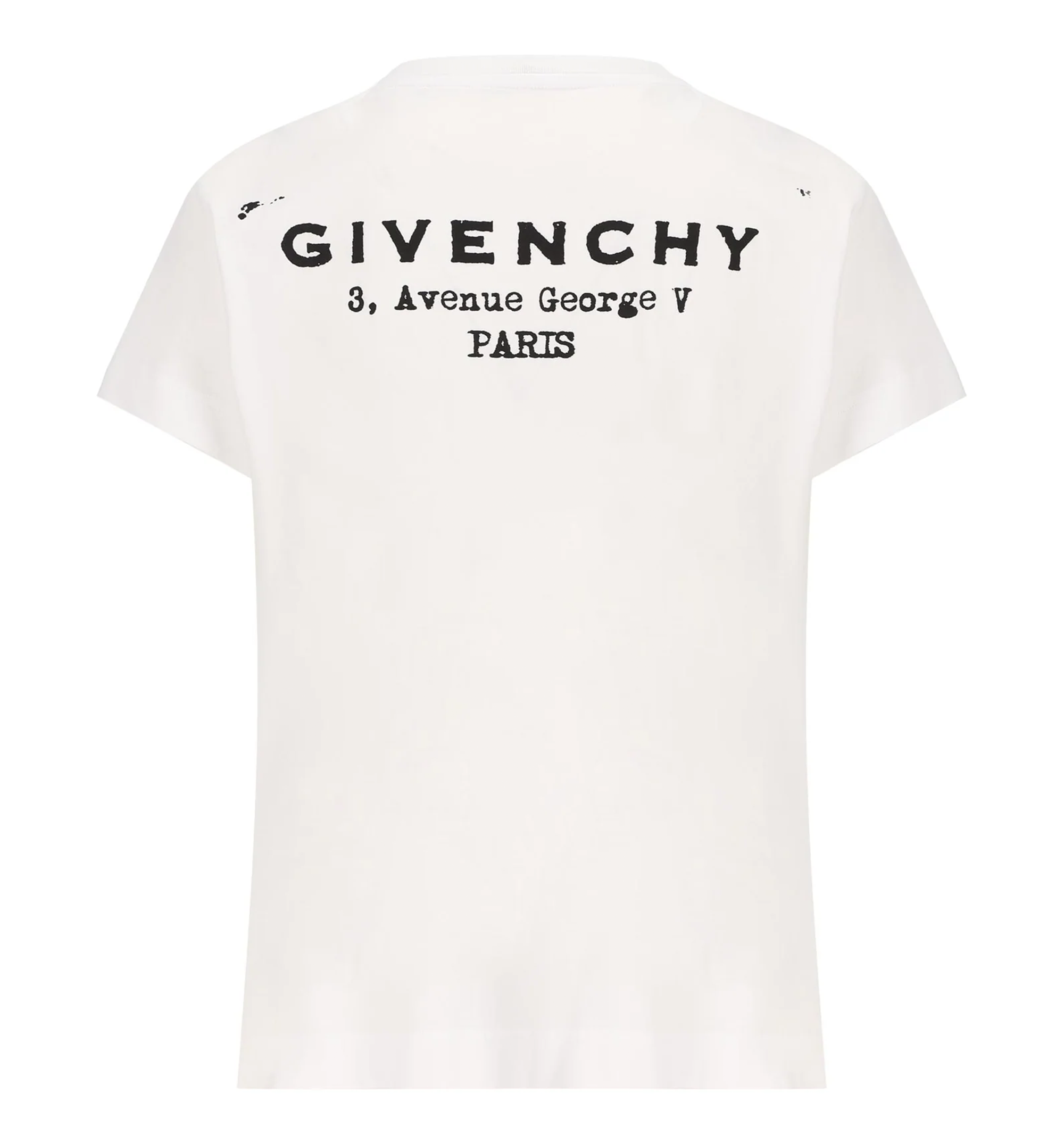 T-Shirt In Cotton With Givenchy Stamp Print