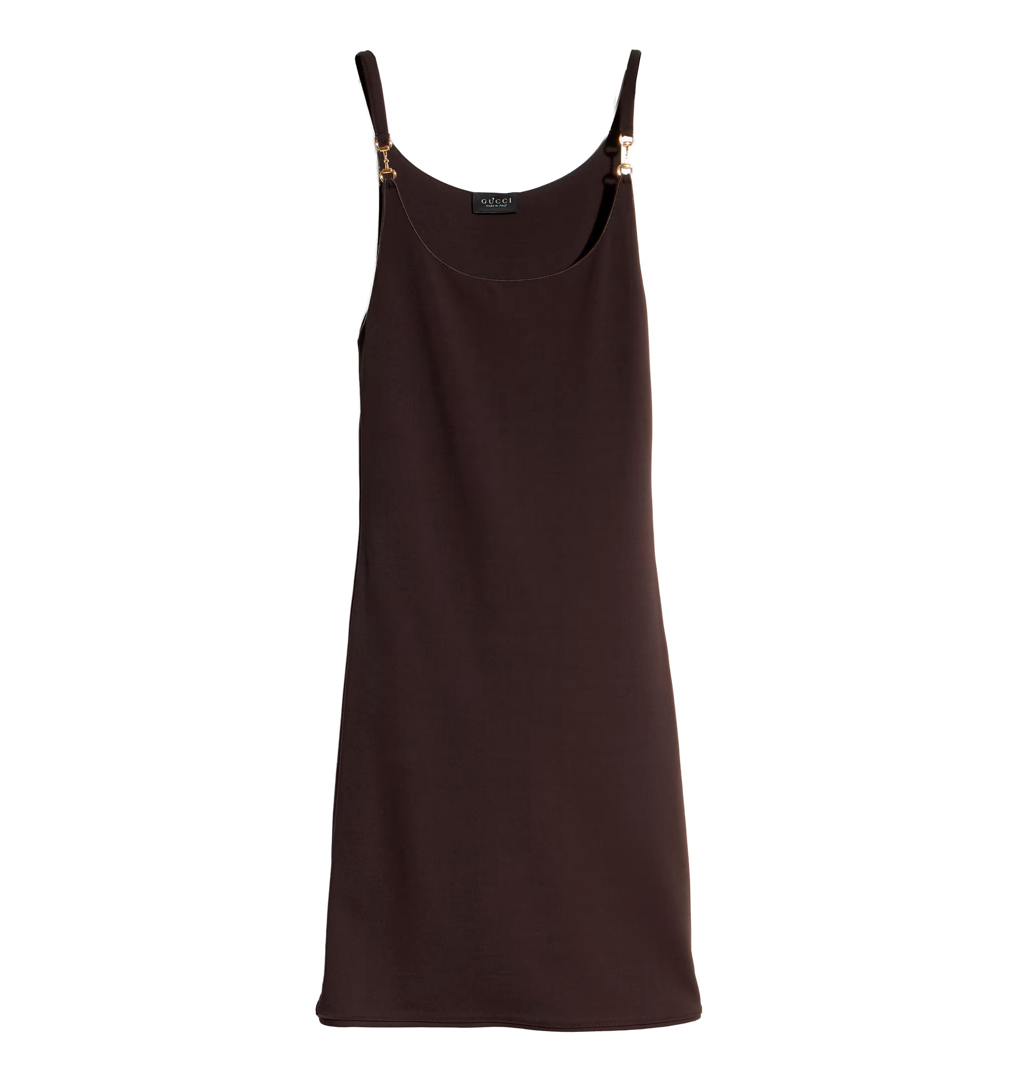 Viscose crêpe jersey dress with Horsebit