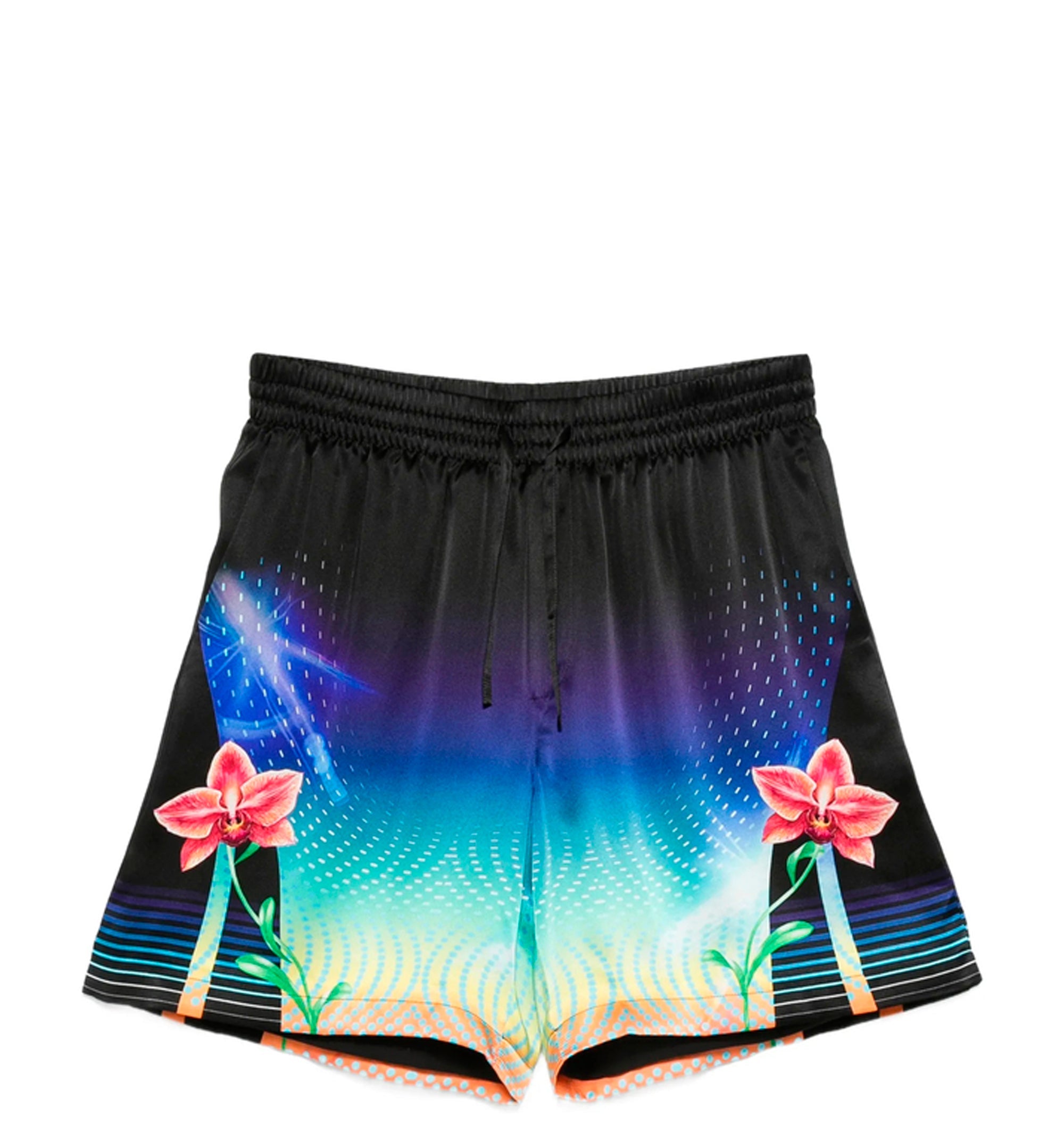 Casablanca Floral-print Drawstring Shorts