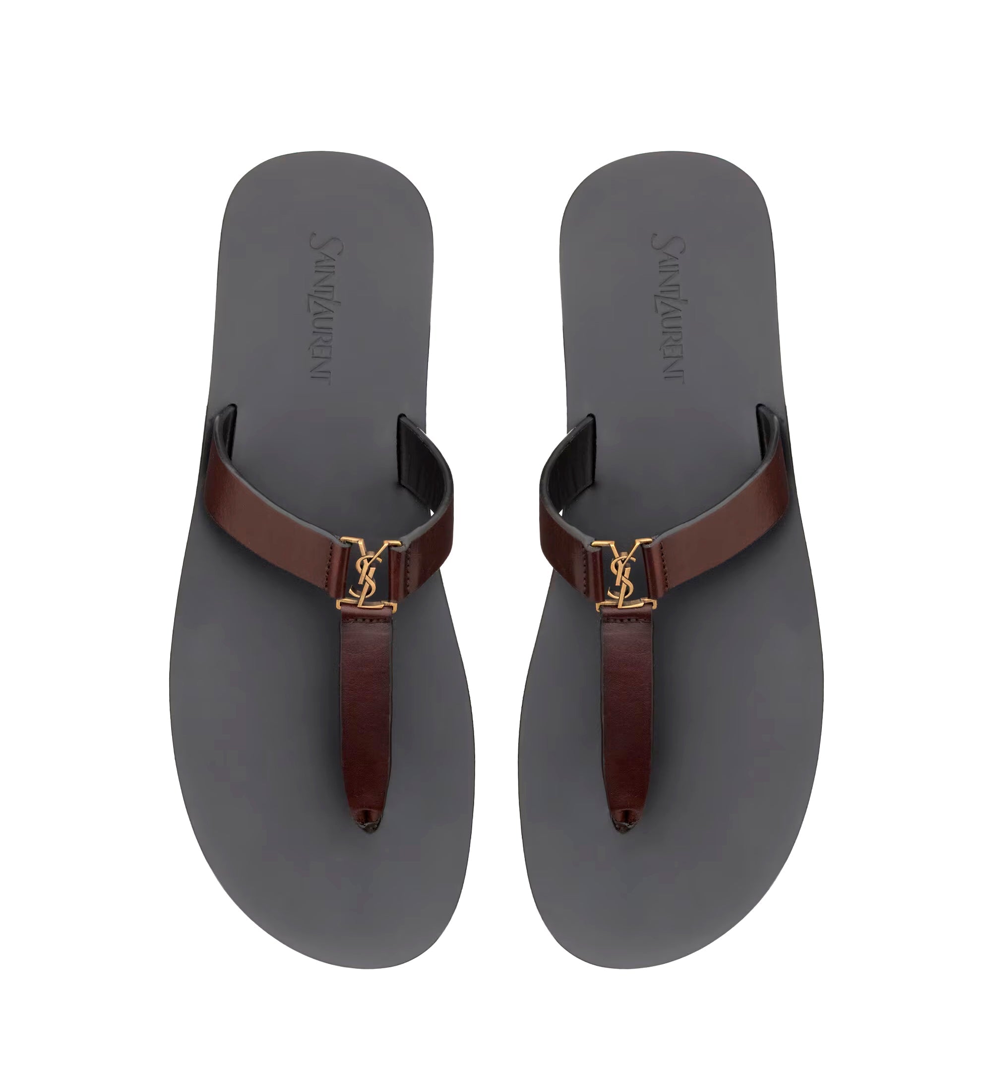 Babylone Slides In Smooth Leather
