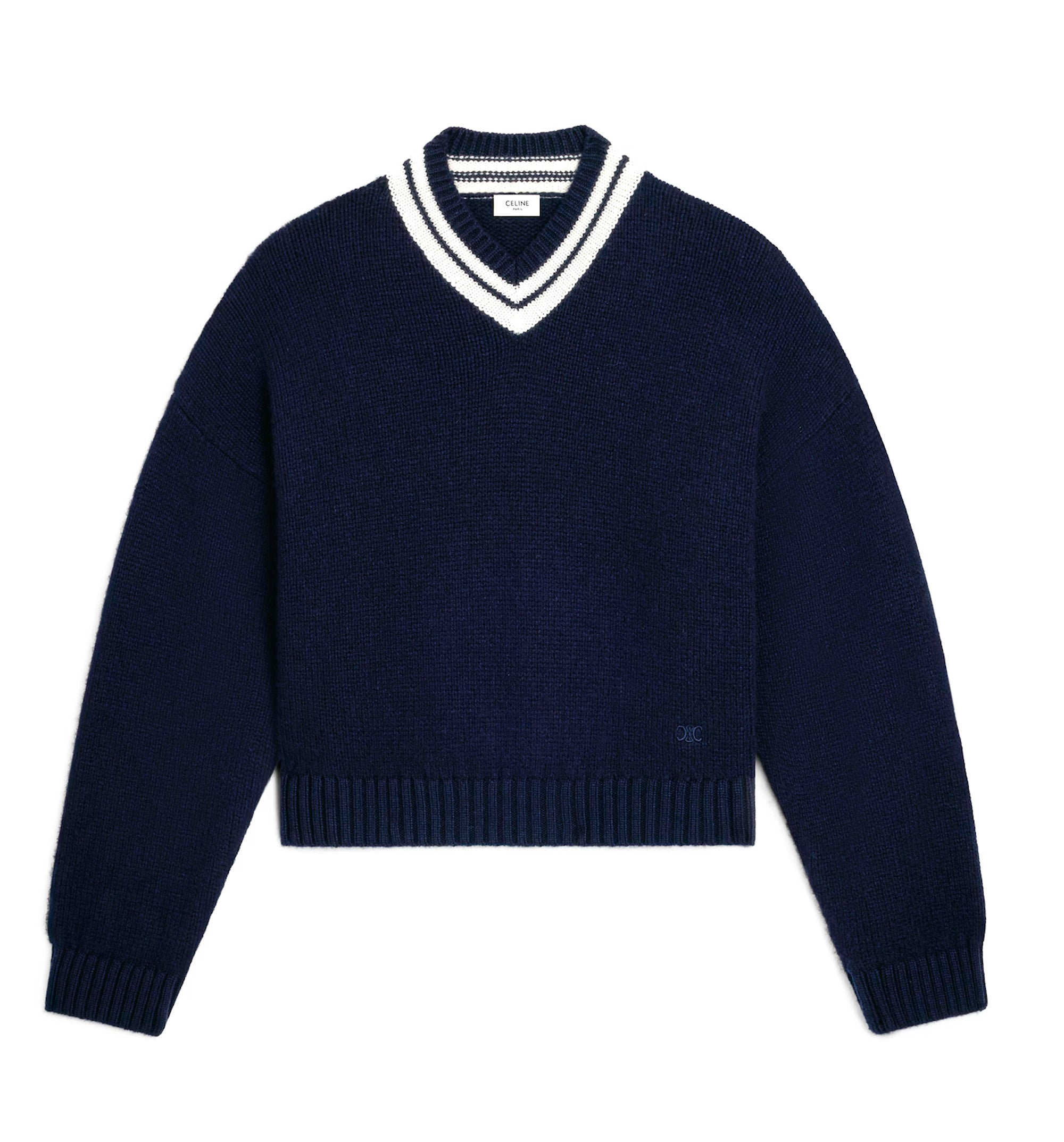V-Neck Sweater In Cashmere