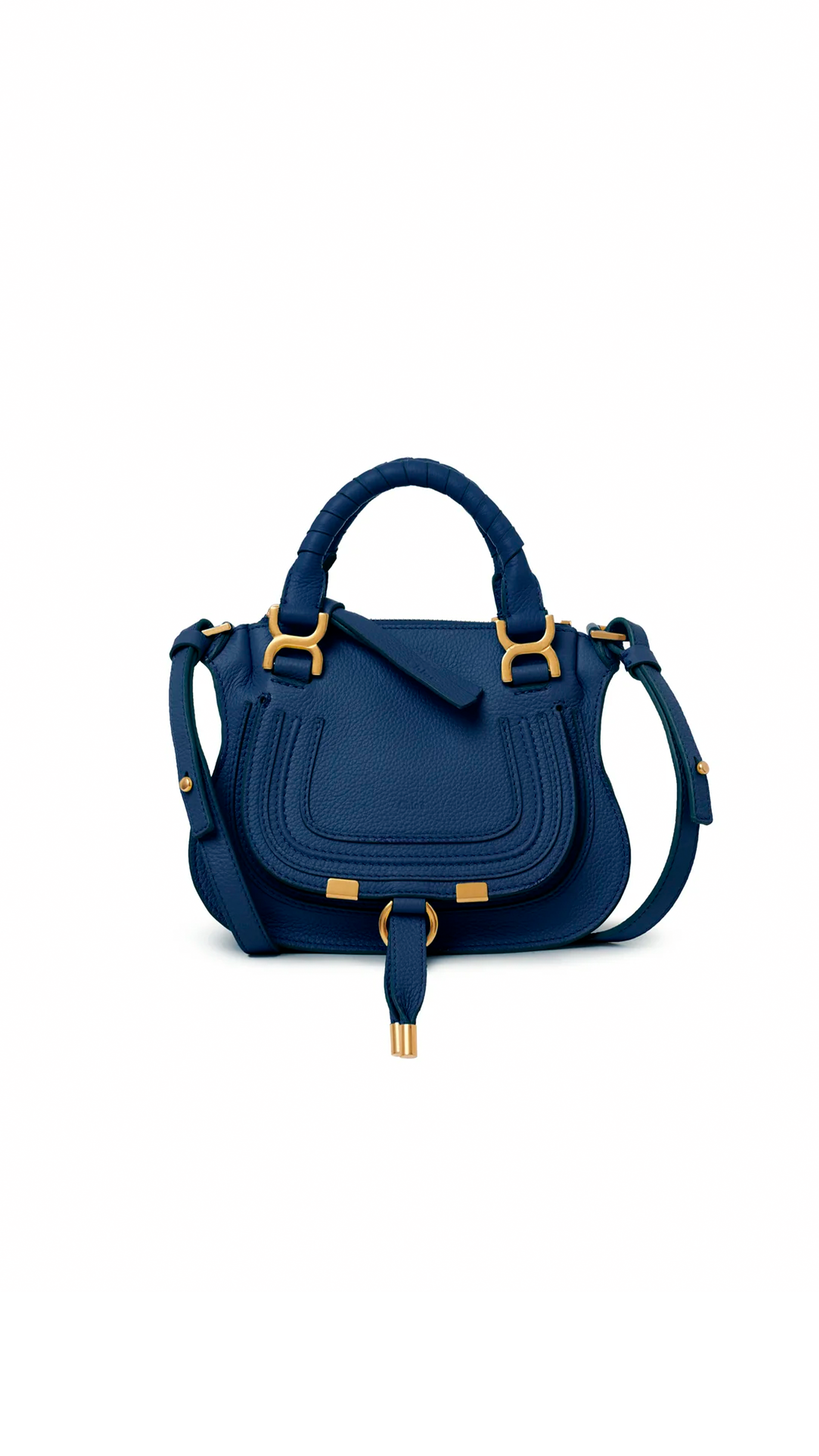 Marcie Mini Double Carry Bag - Deep Denim