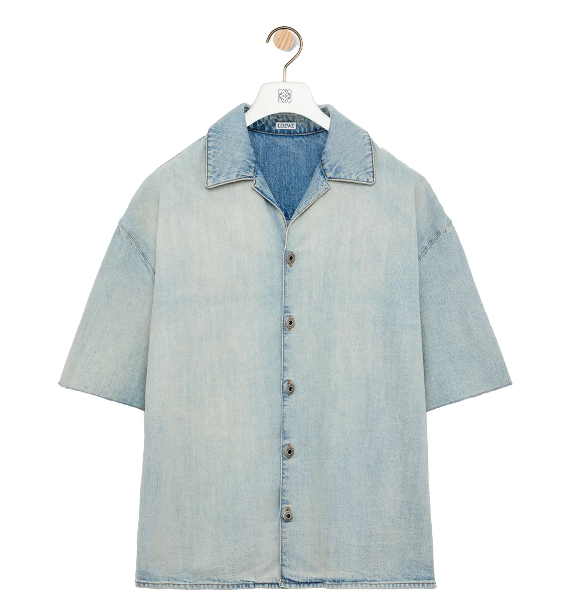 Anagram short sleeve shirt in denim