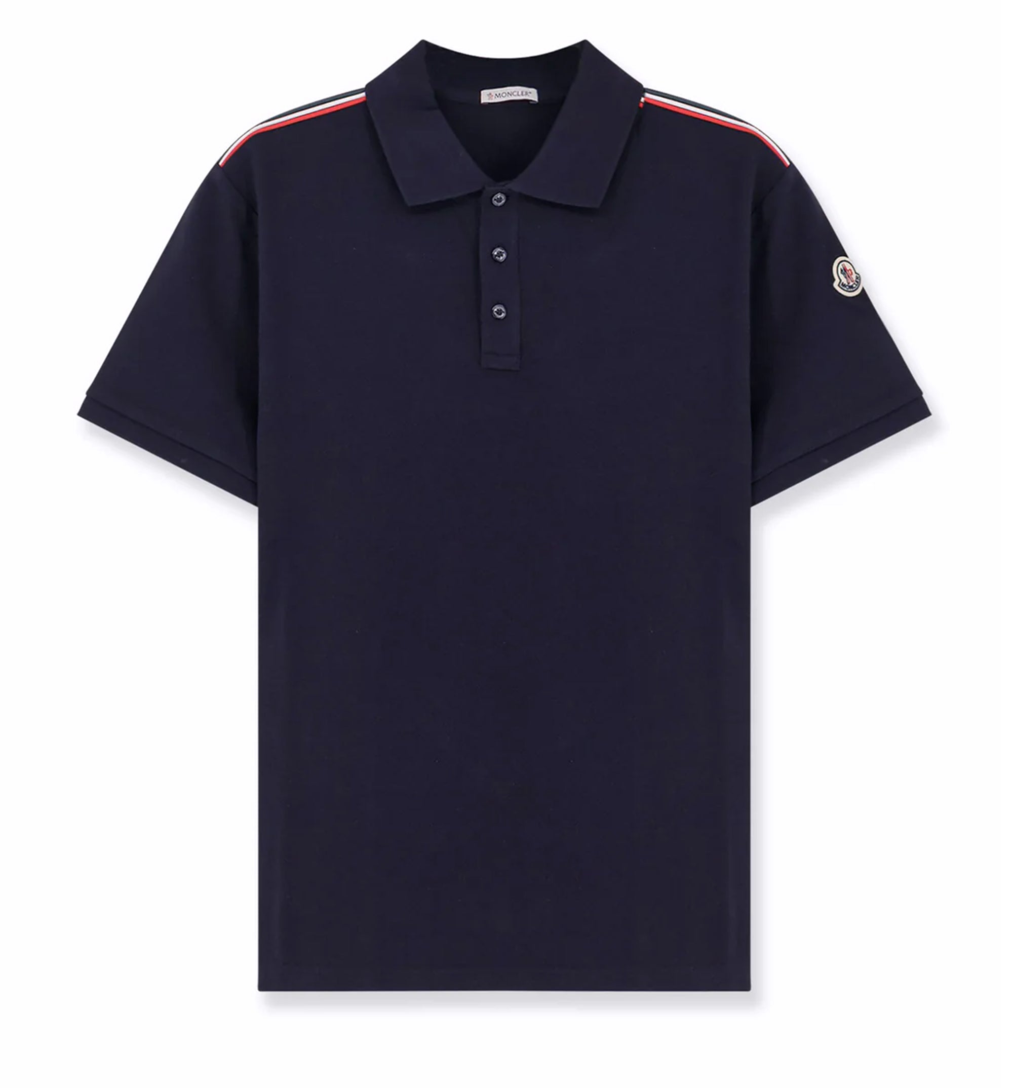 Tricolor-Trimmed Cotton Piquet Polo Shirt