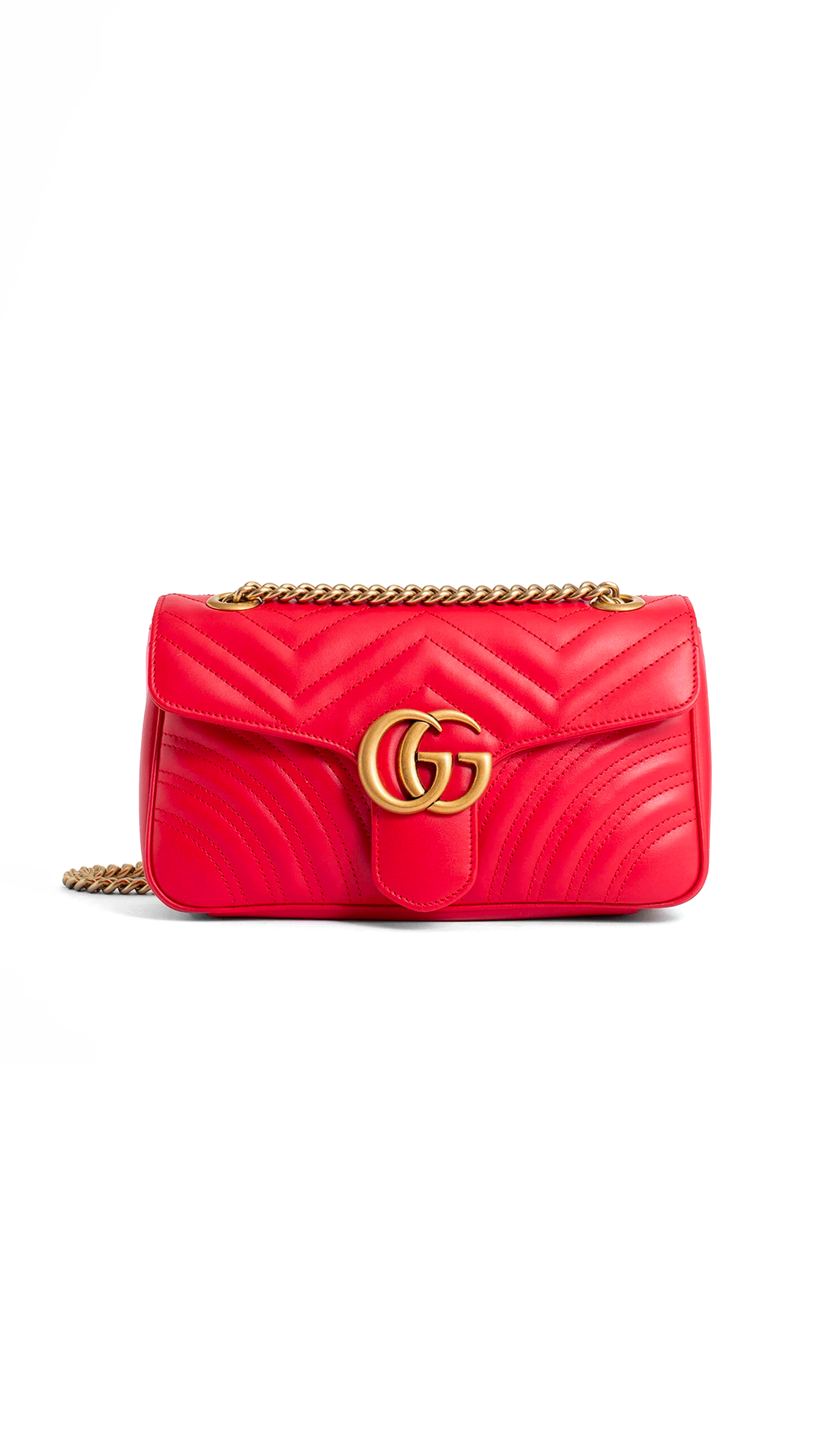 GG Marmont Small Shoulder Bag - Coral