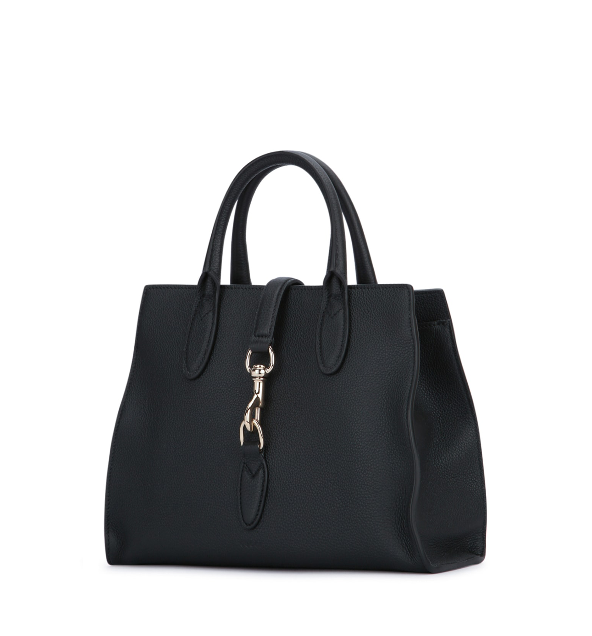 Jackie Medium Tote Bag in Grained Leather