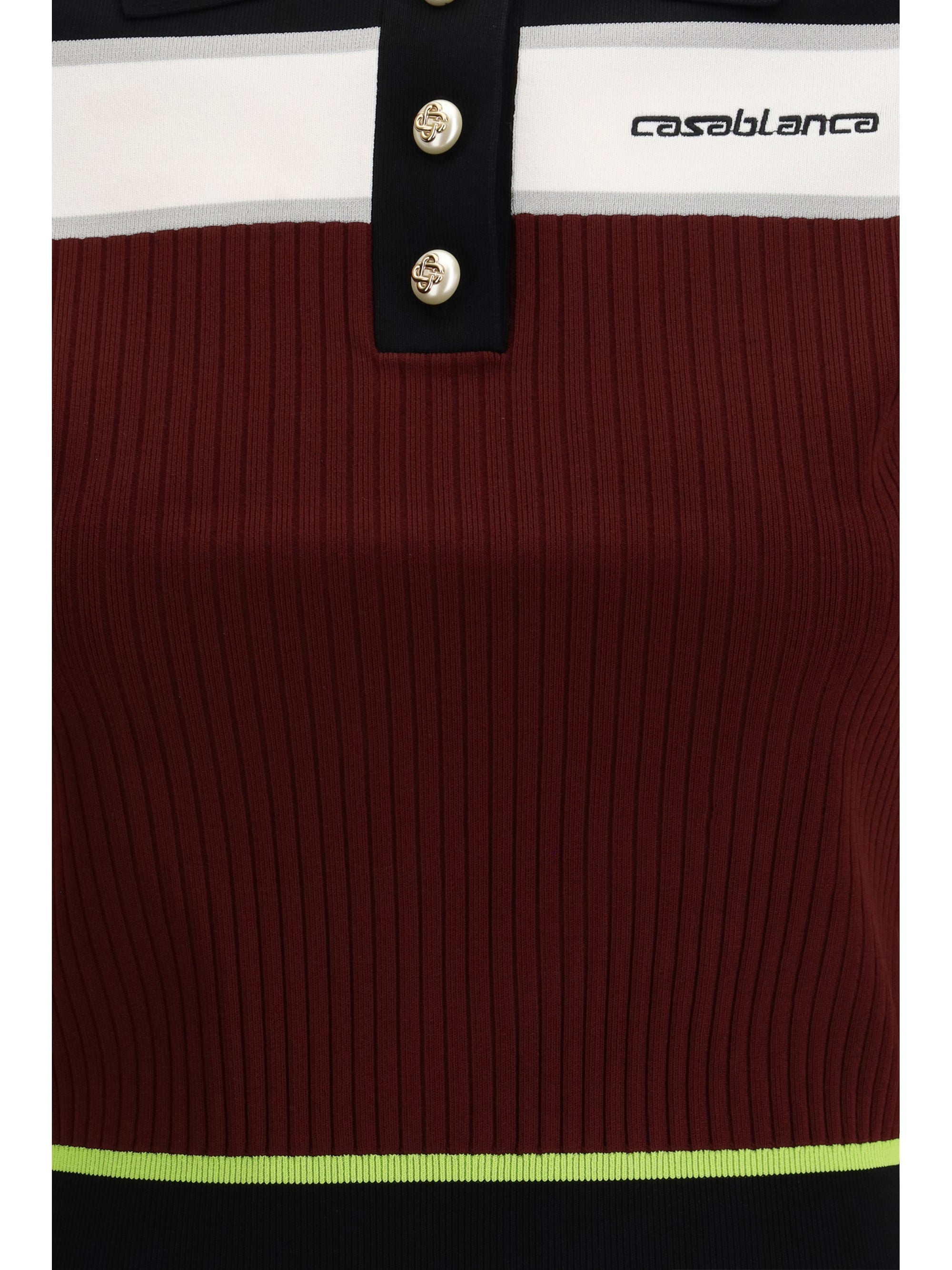 Striped Short Sleeve Polo Shirt