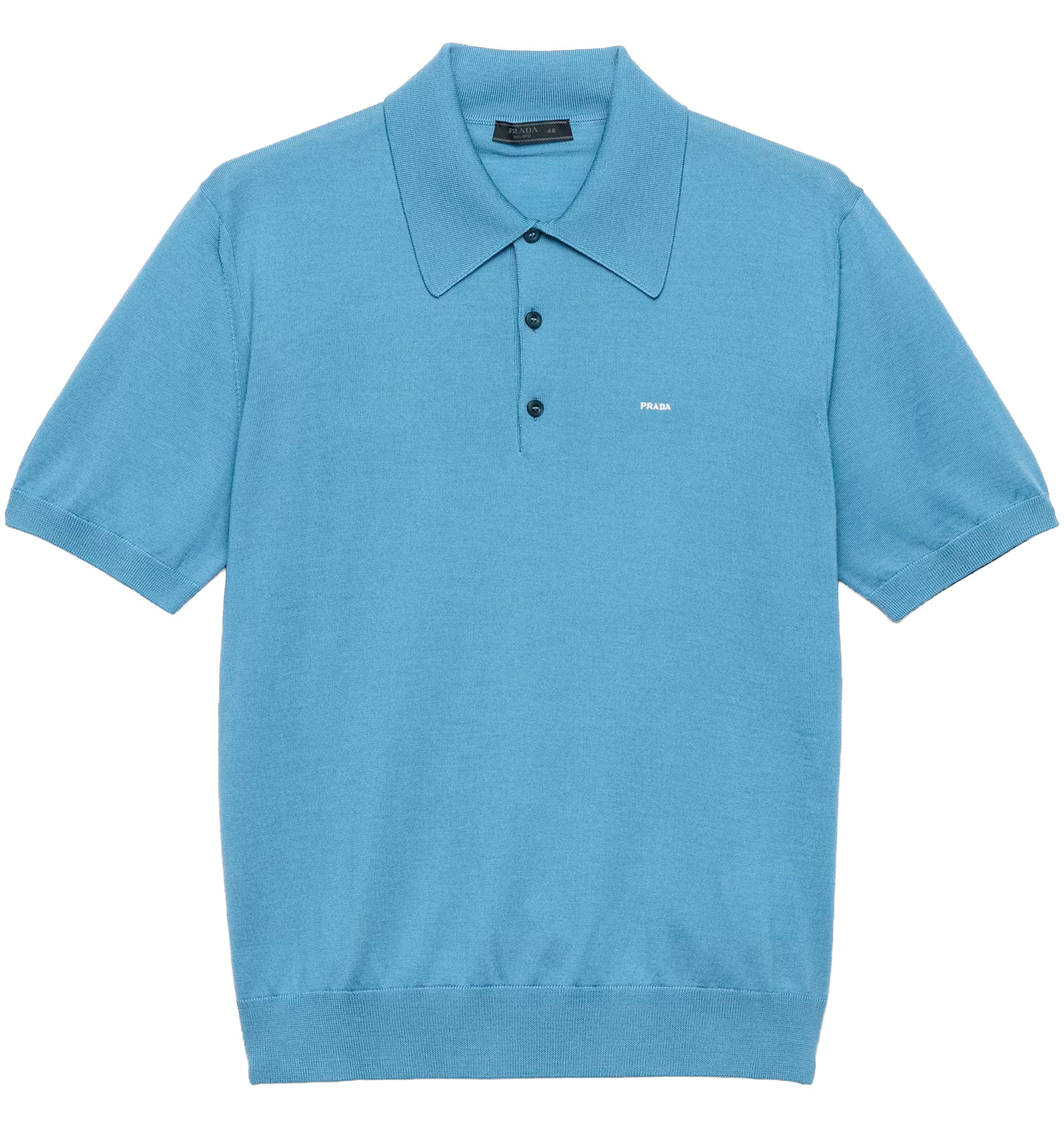 Superfine wool polo shirt