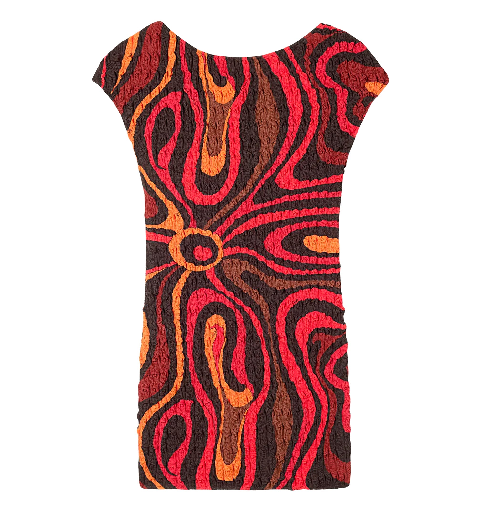 Marmo Print Shibori Dress