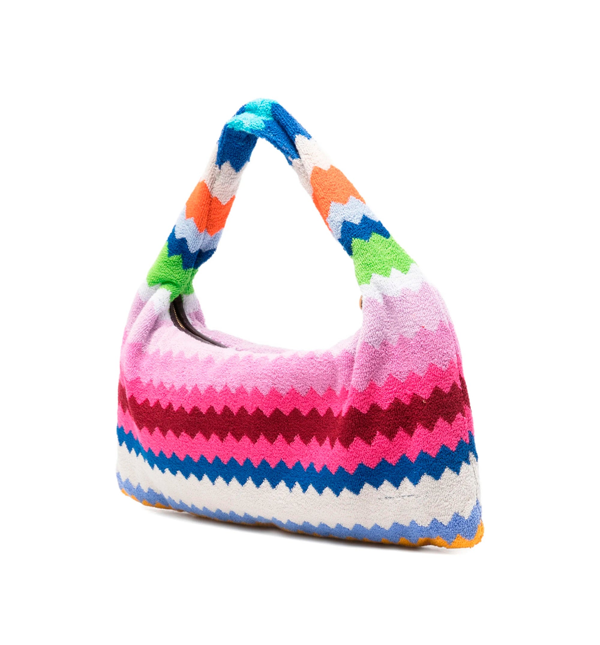 Zigzag Handle Tote Bag
