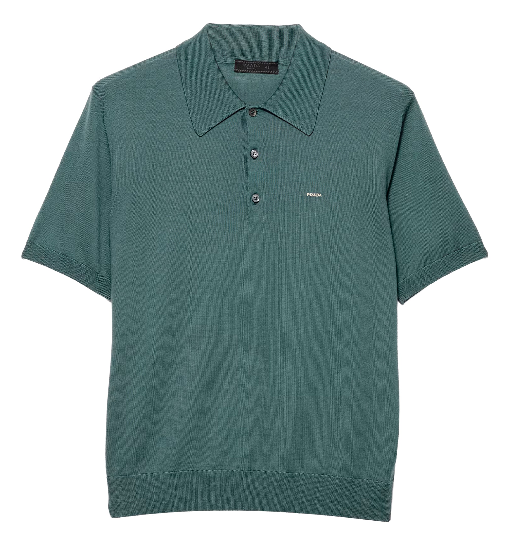Superfine wool polo shirt