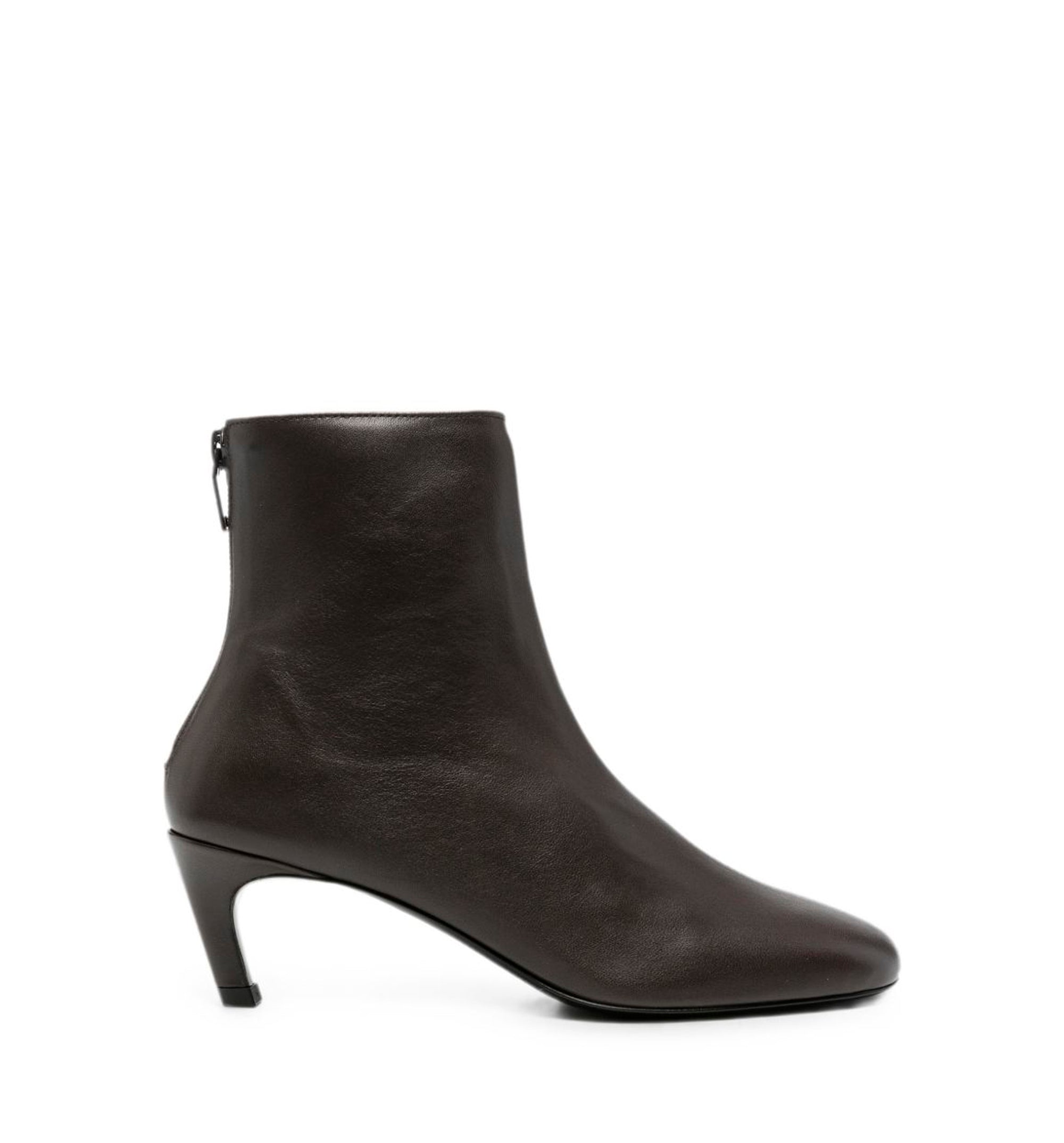 Leather ankle boots