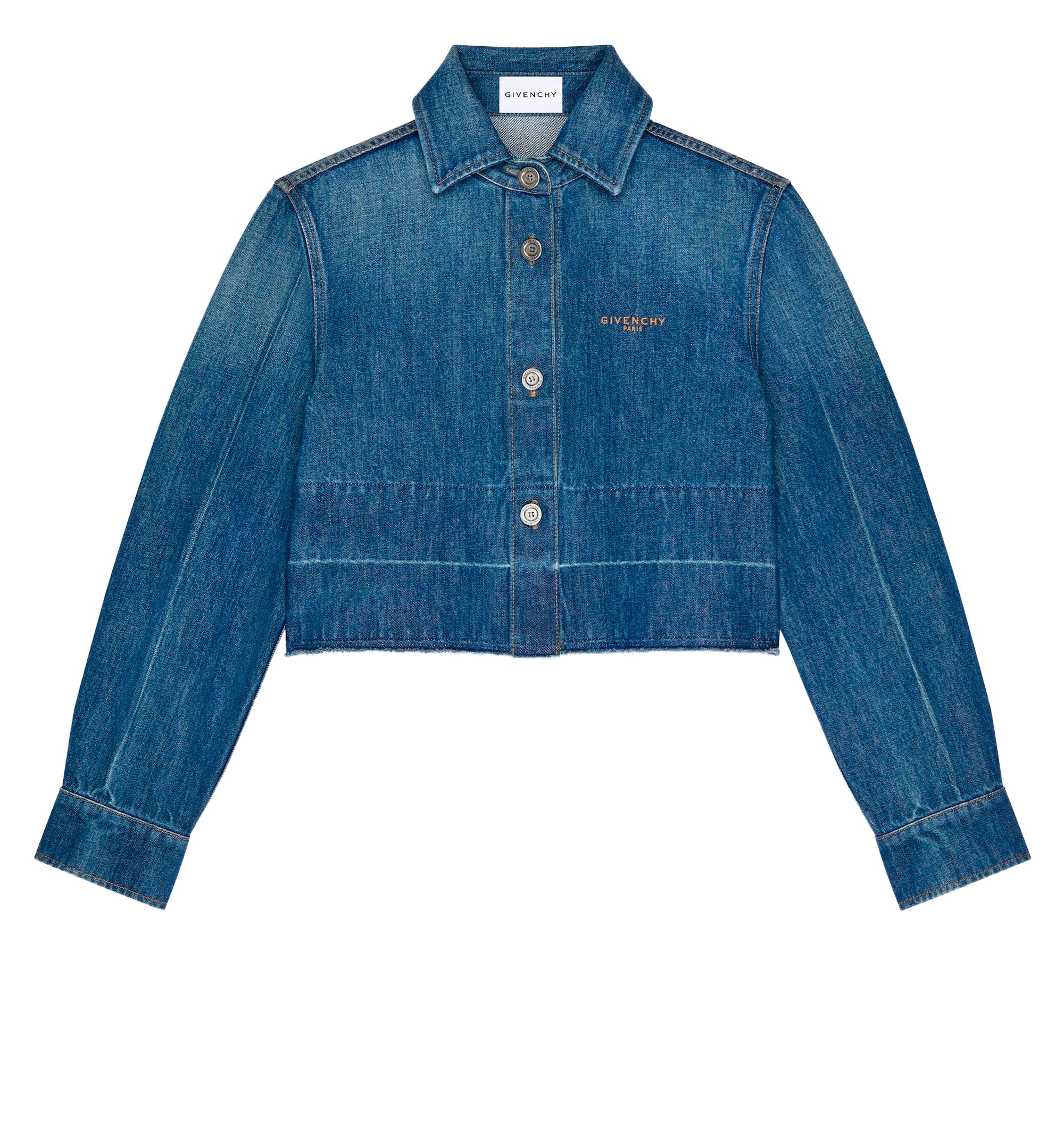 Shirt in medium blue denim