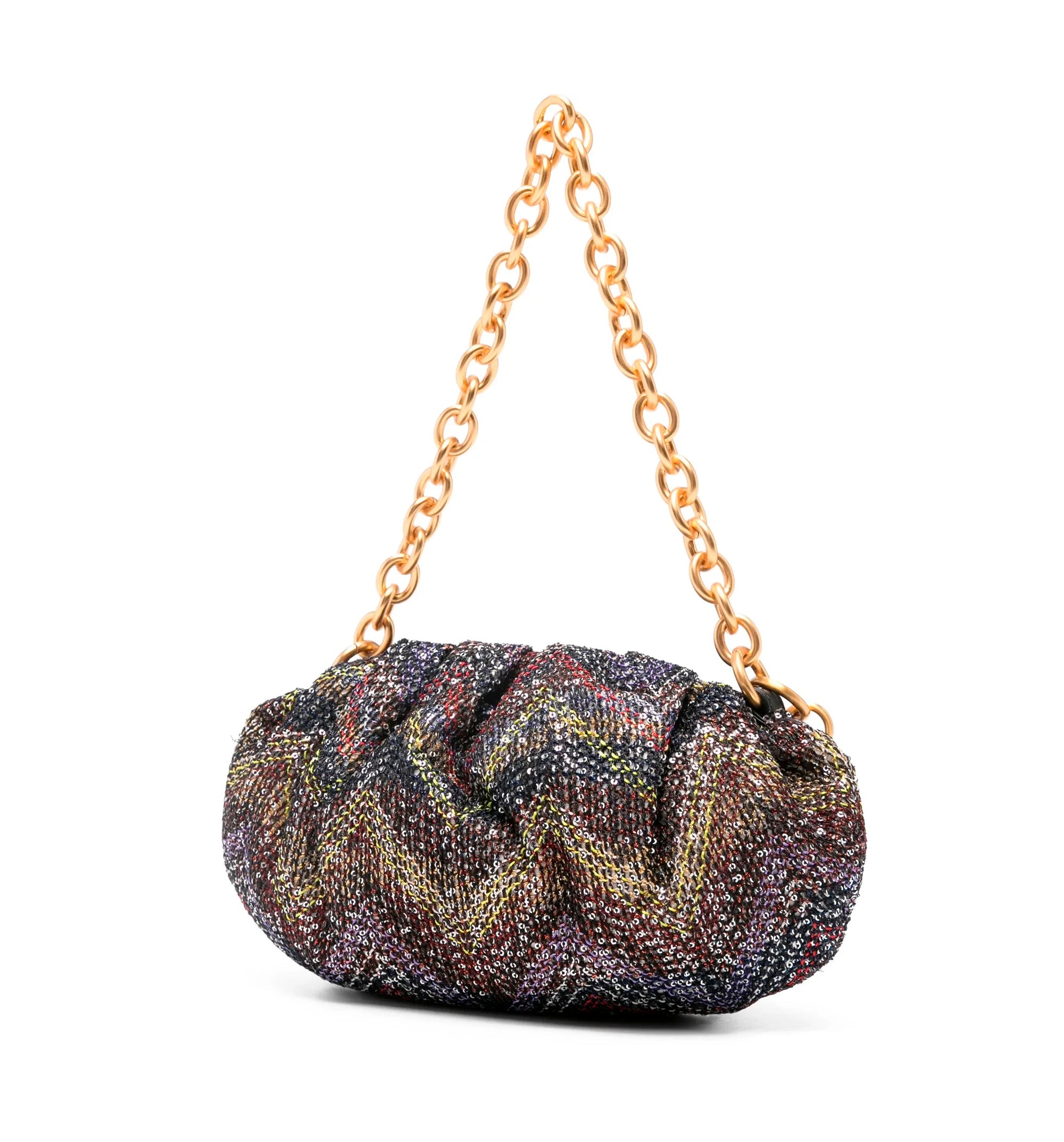 Zigzag-pattern Shoulder Bag