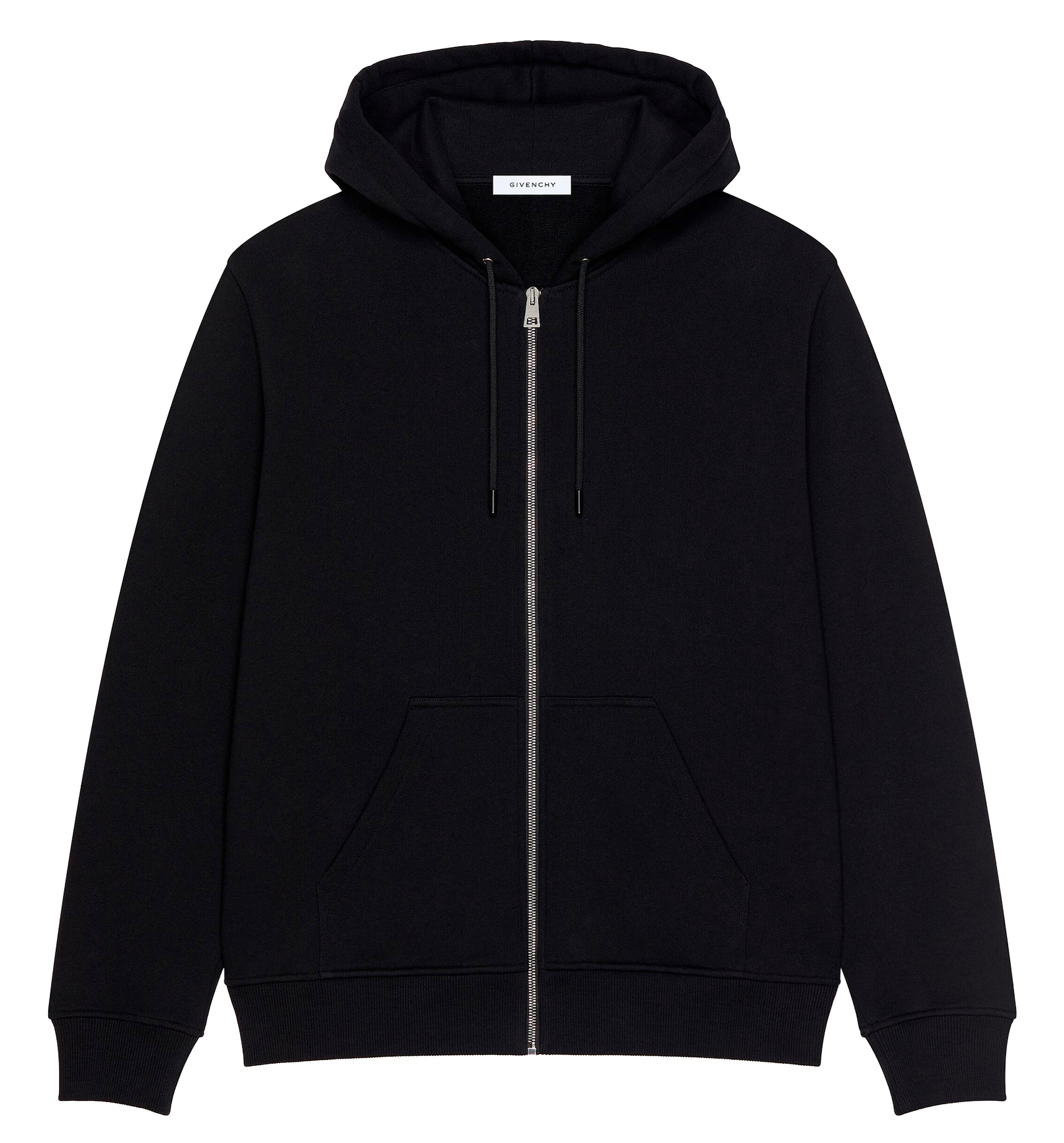 Zipped hoodie in fleece with Photographic Negative print