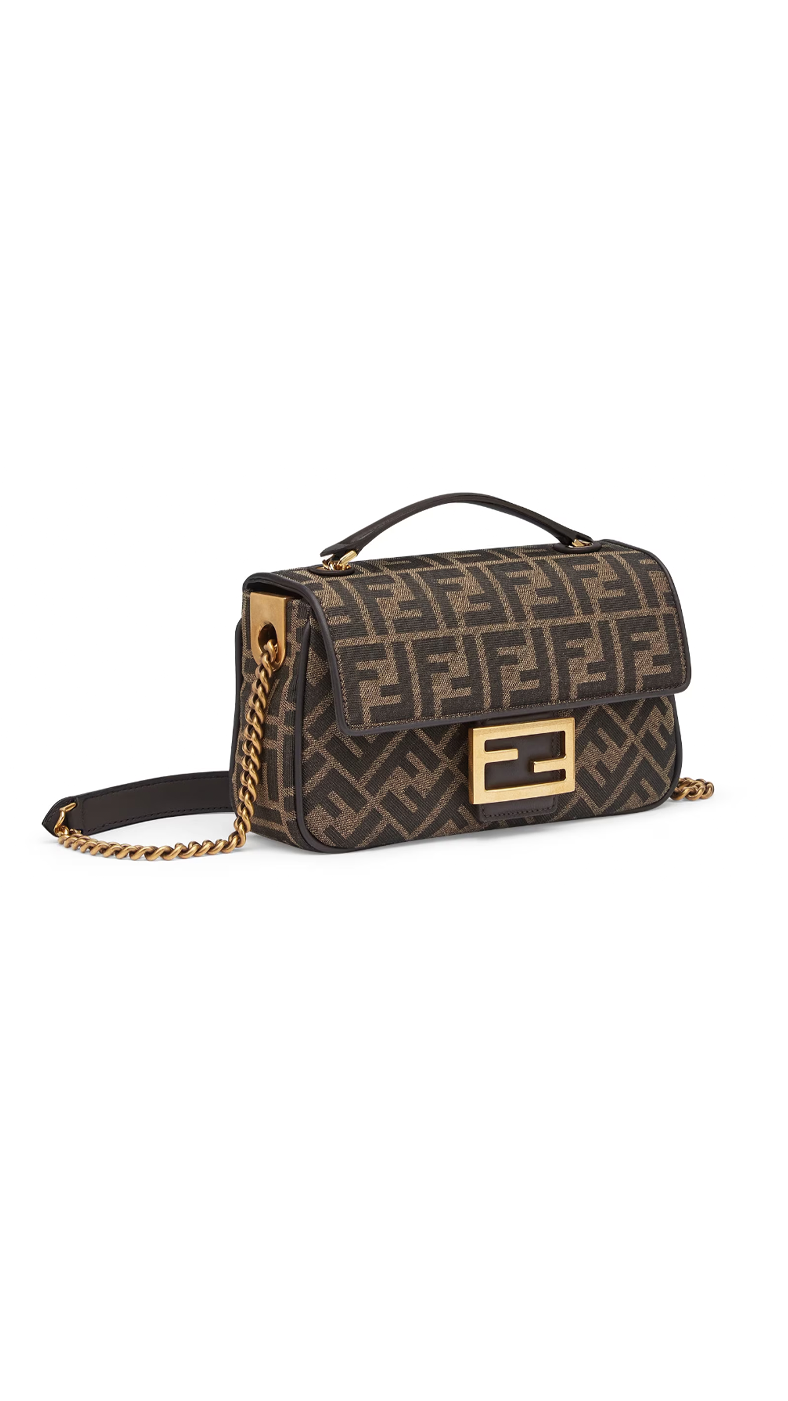 FF Jacquard Baguette Chain Midi - Brown