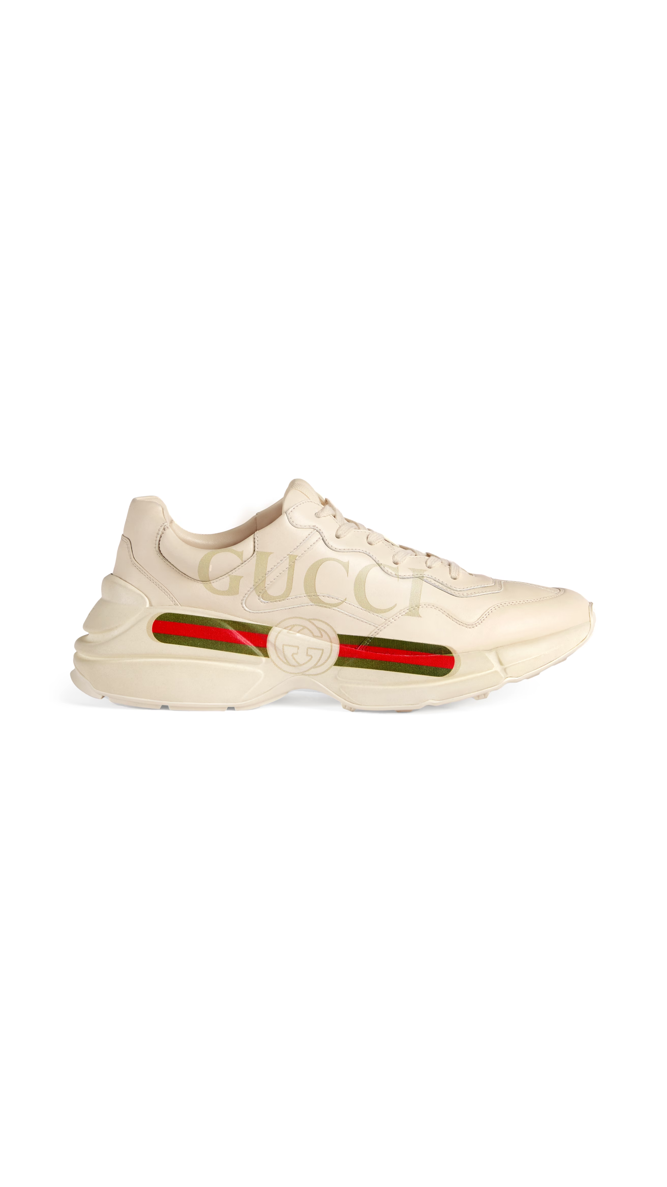 Rython Gucci Logo Sneaker - Ivory