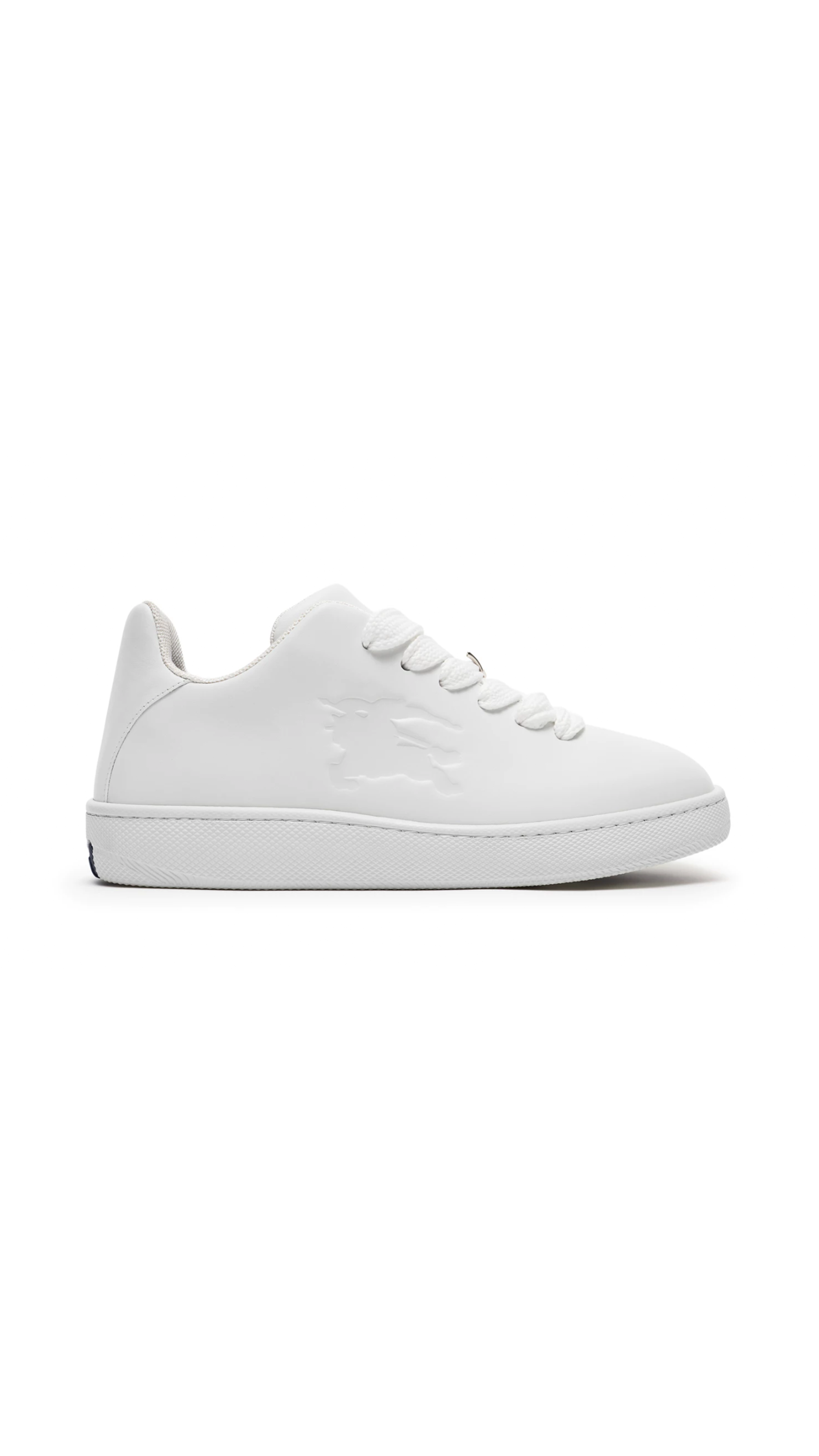 Leather Box Sneakers - White