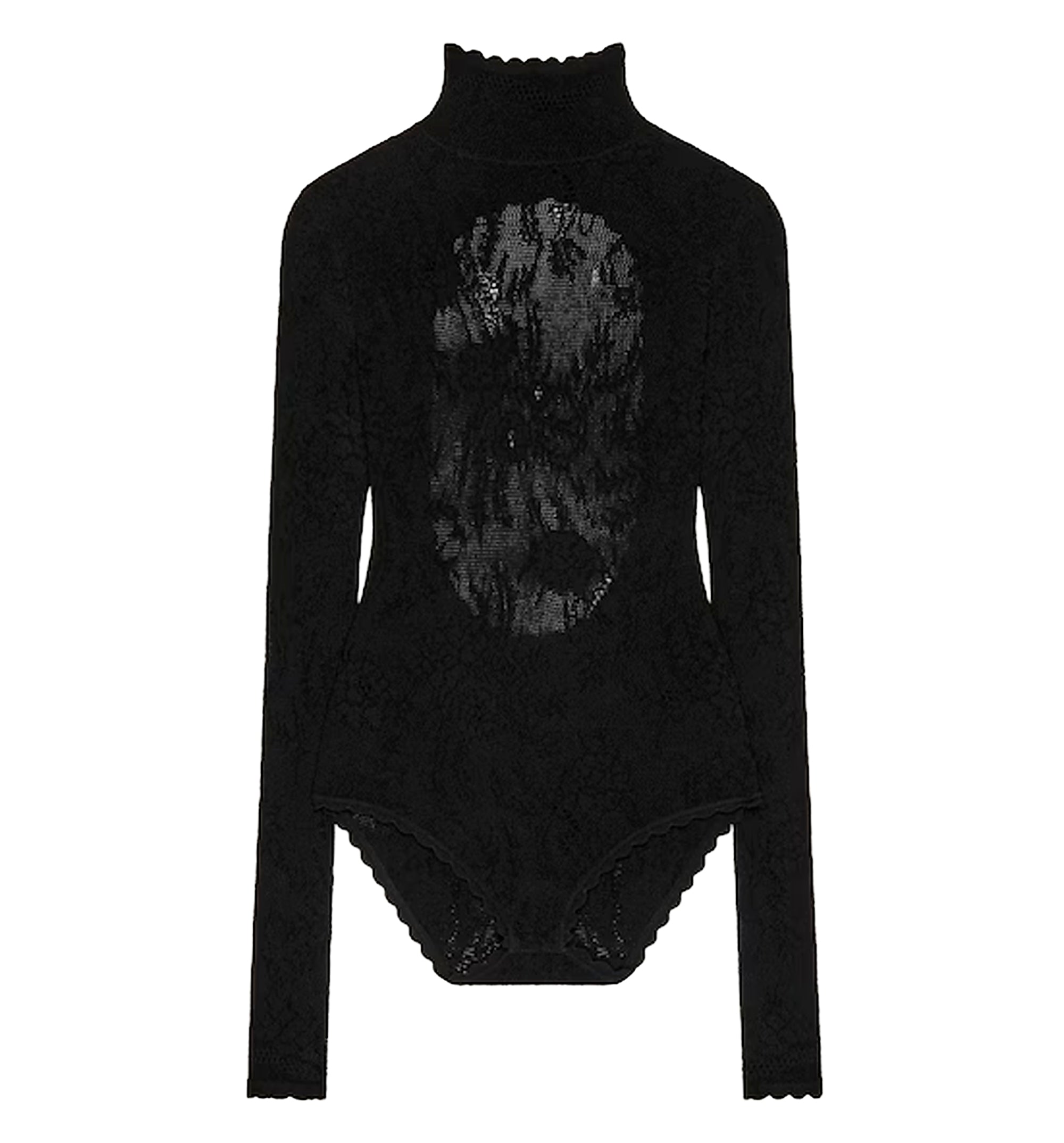 Bodysuit in floral lace