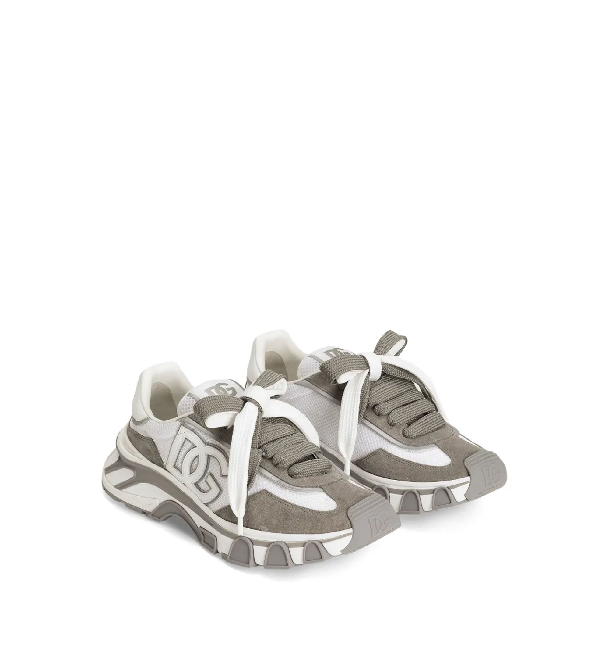 Dg Country Road Nylon And Calfskin Sneakers